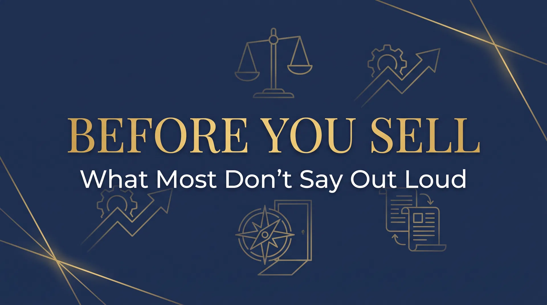 Before You Sell: What Most Don't Say Out Loud