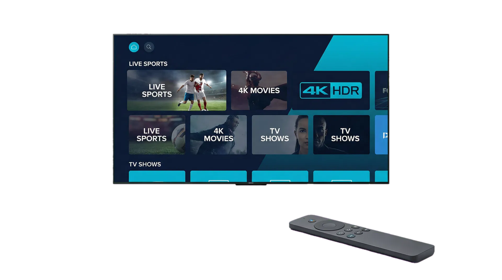 Premium IPTV Streaming Interface