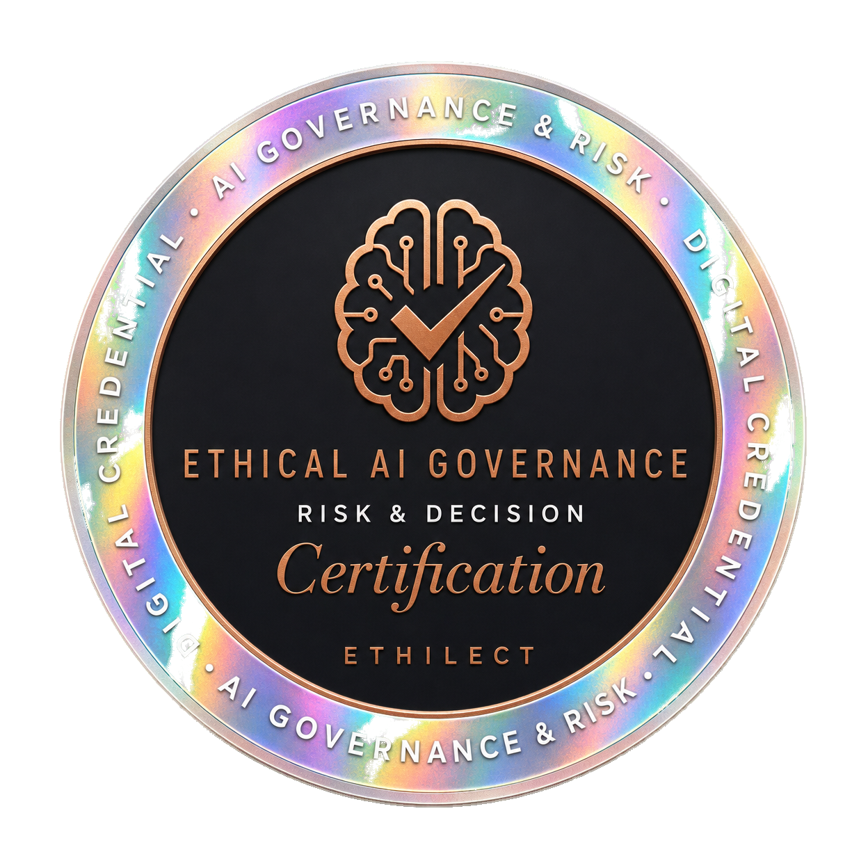 Ethical AI Governance, Risk & Decision Certification Digital Badge