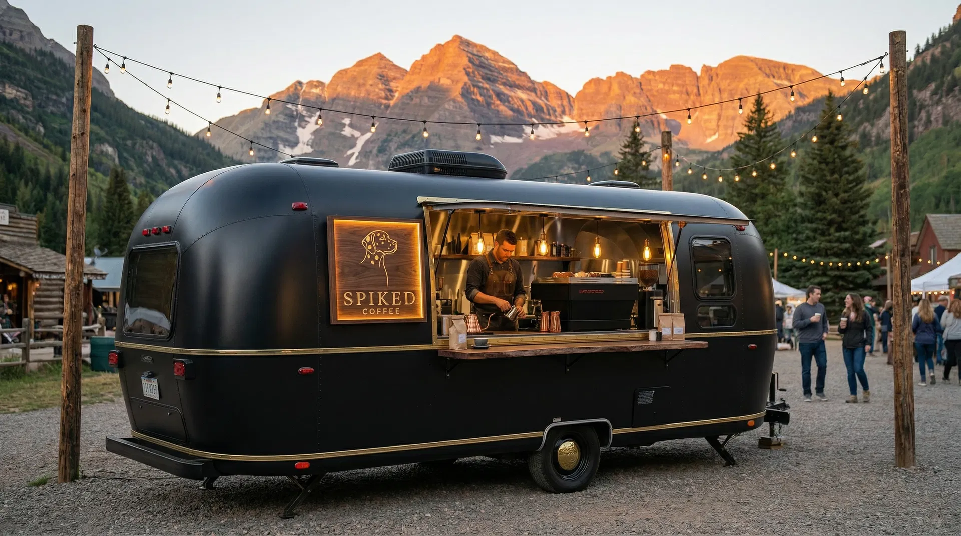 Spiked Coffee Airstream mobile truck