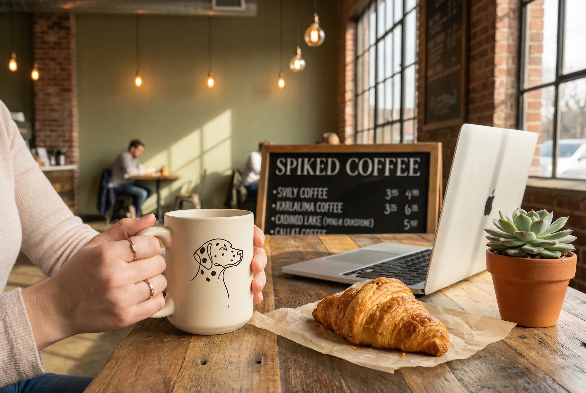 Morning coffee at Spiked Coffee