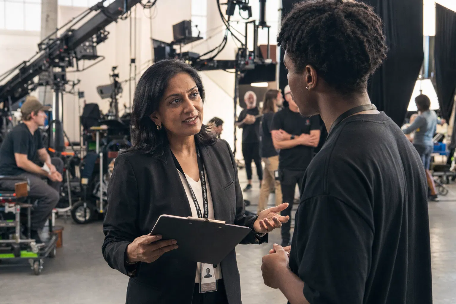 Professional on a film production set