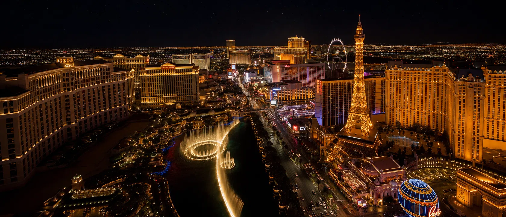 Las Vegas Strip at night