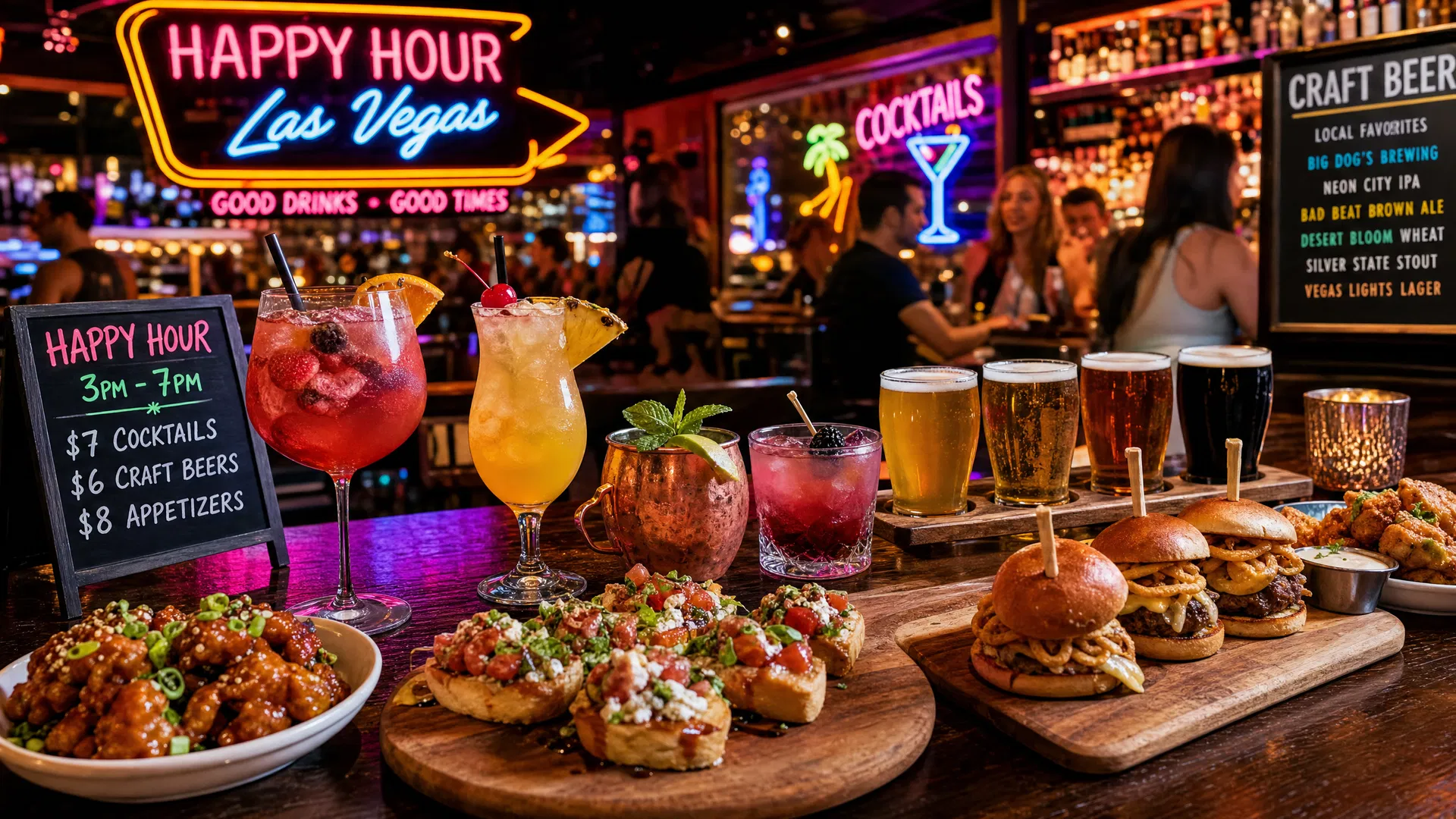 Best Happy Hours in Las Vegas: Cheap Drinks and Food Deals on the Strip 2026