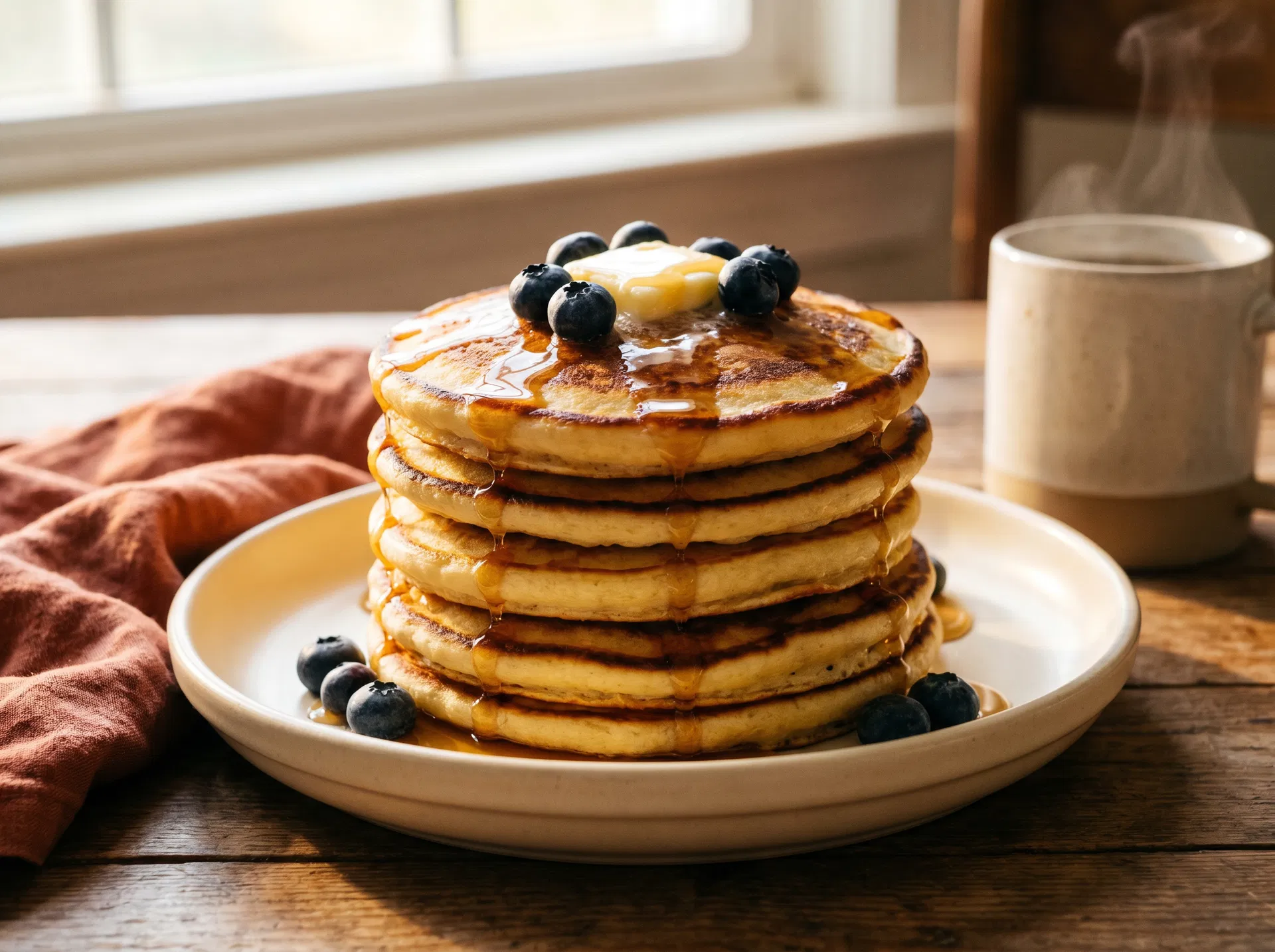 Air Fryer Pancakes (Fluffy, Golden, No Flipping Required)