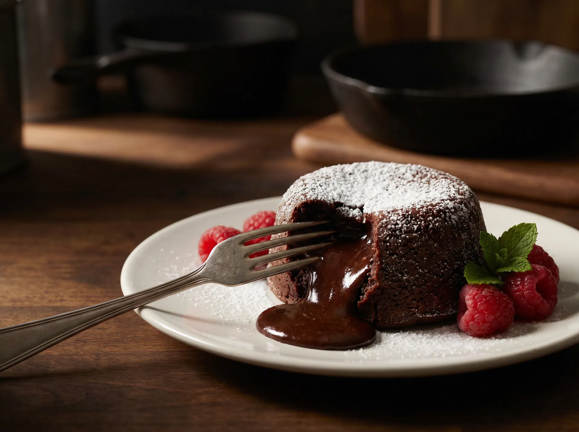 Air Fryer Chocolate Lava Cake