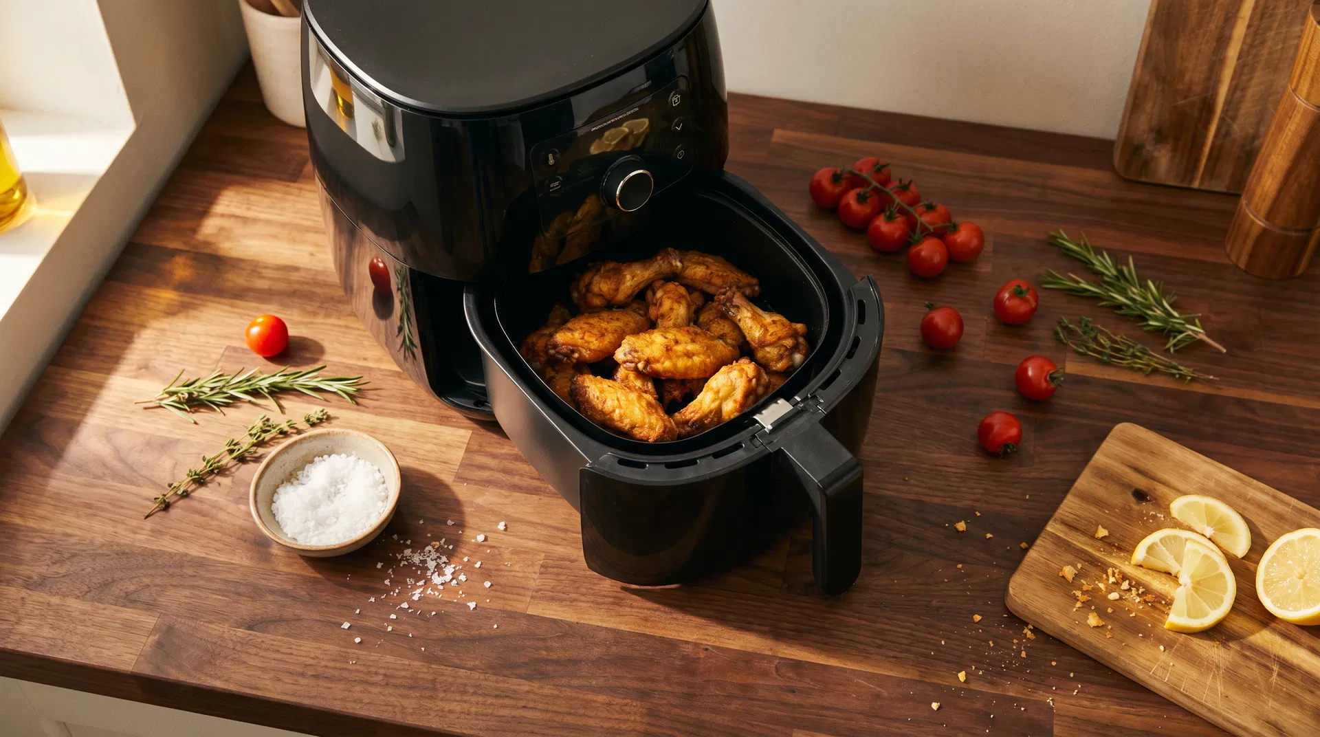Air fryer on kitchen counter