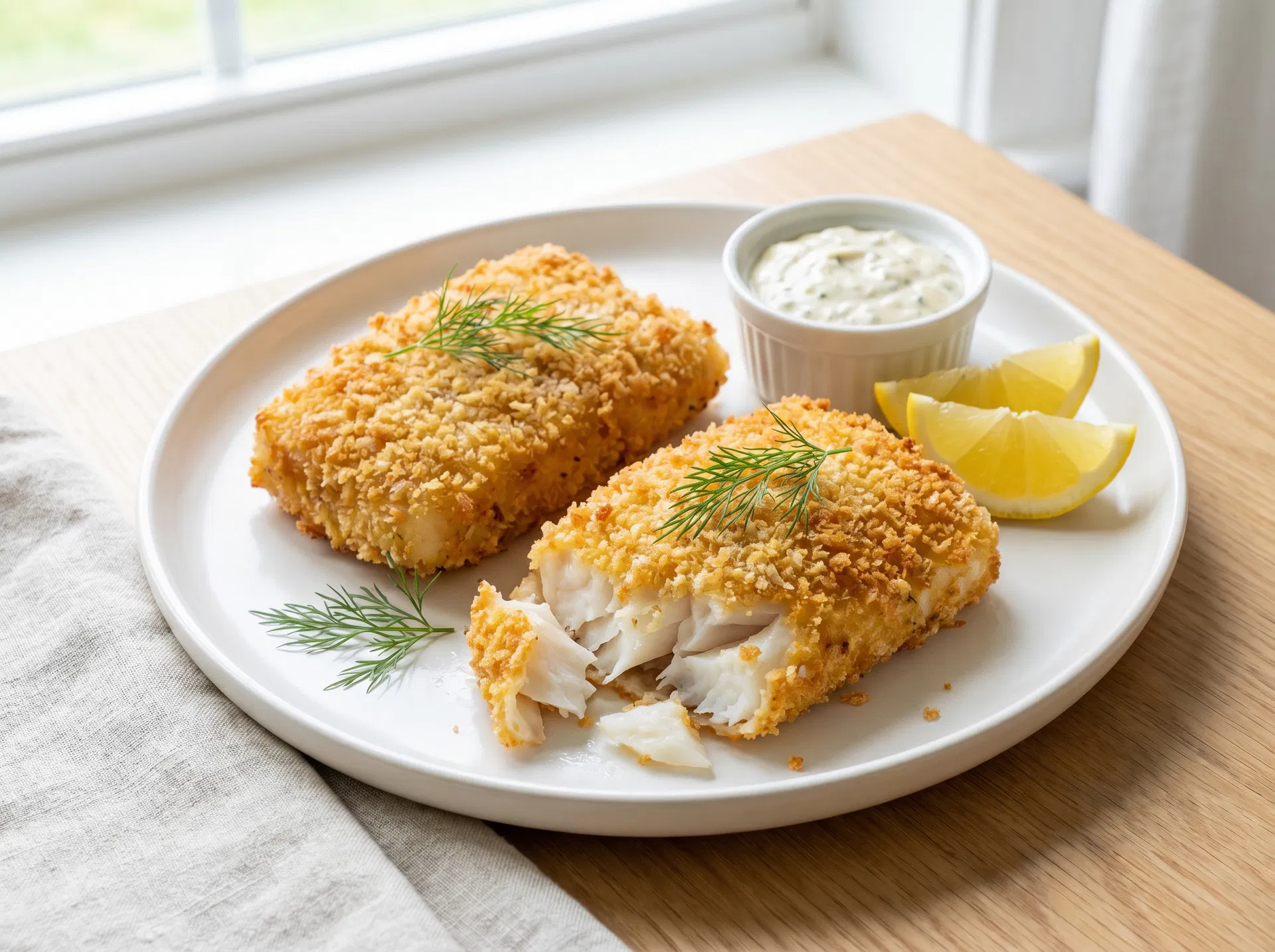 Crispy Air Fryer Cod (Panko Crusted)