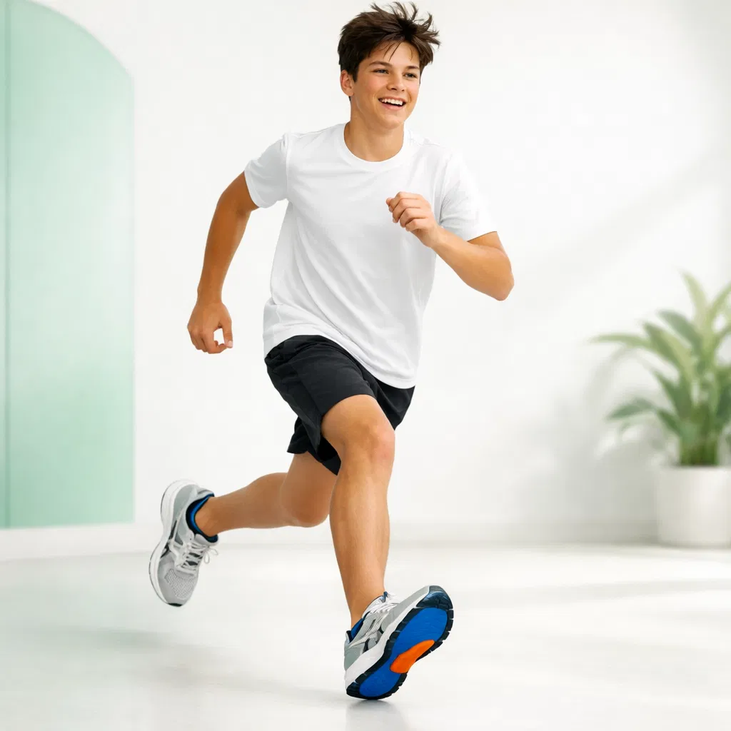 Joven atleta activo