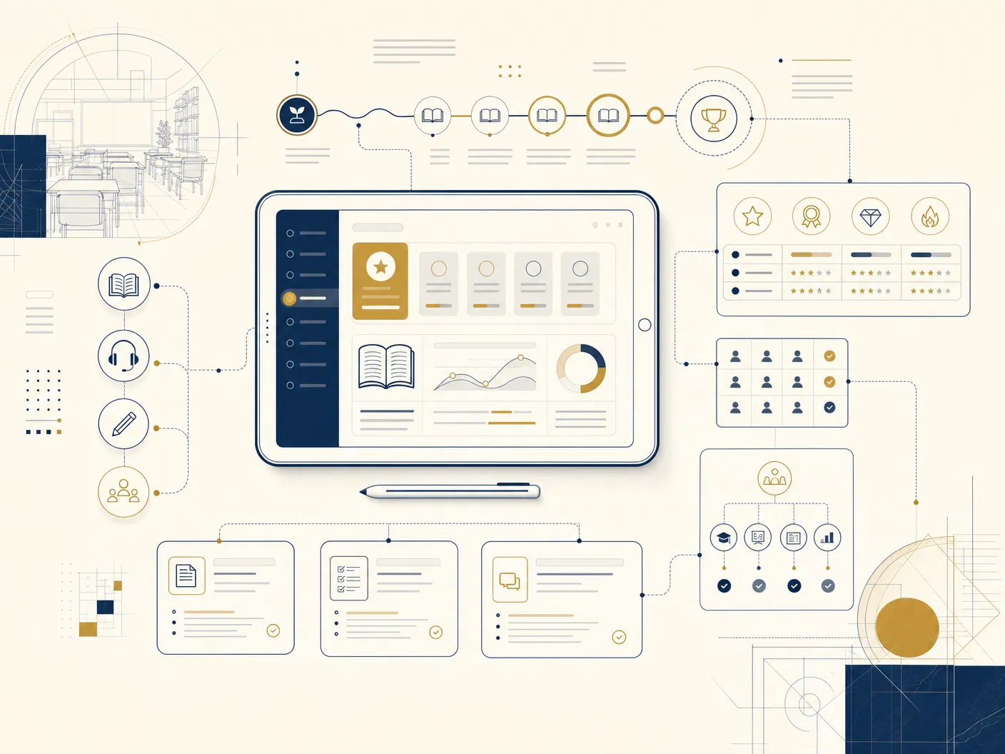 Abstract EdTech and learning system blueprint