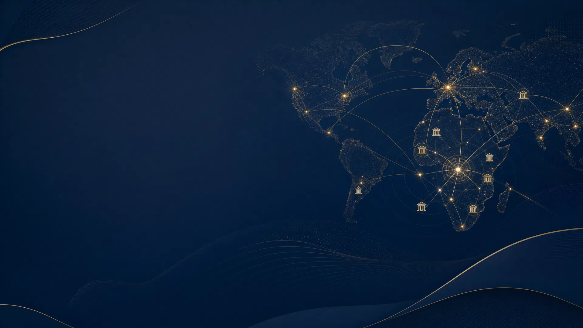 Abstract global education network background