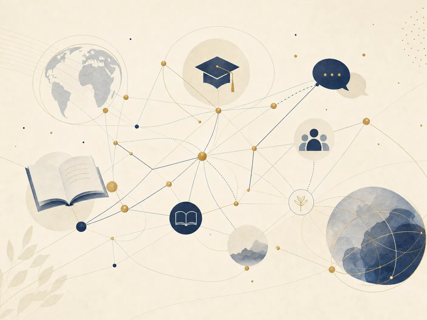 Abstract education impact constellation