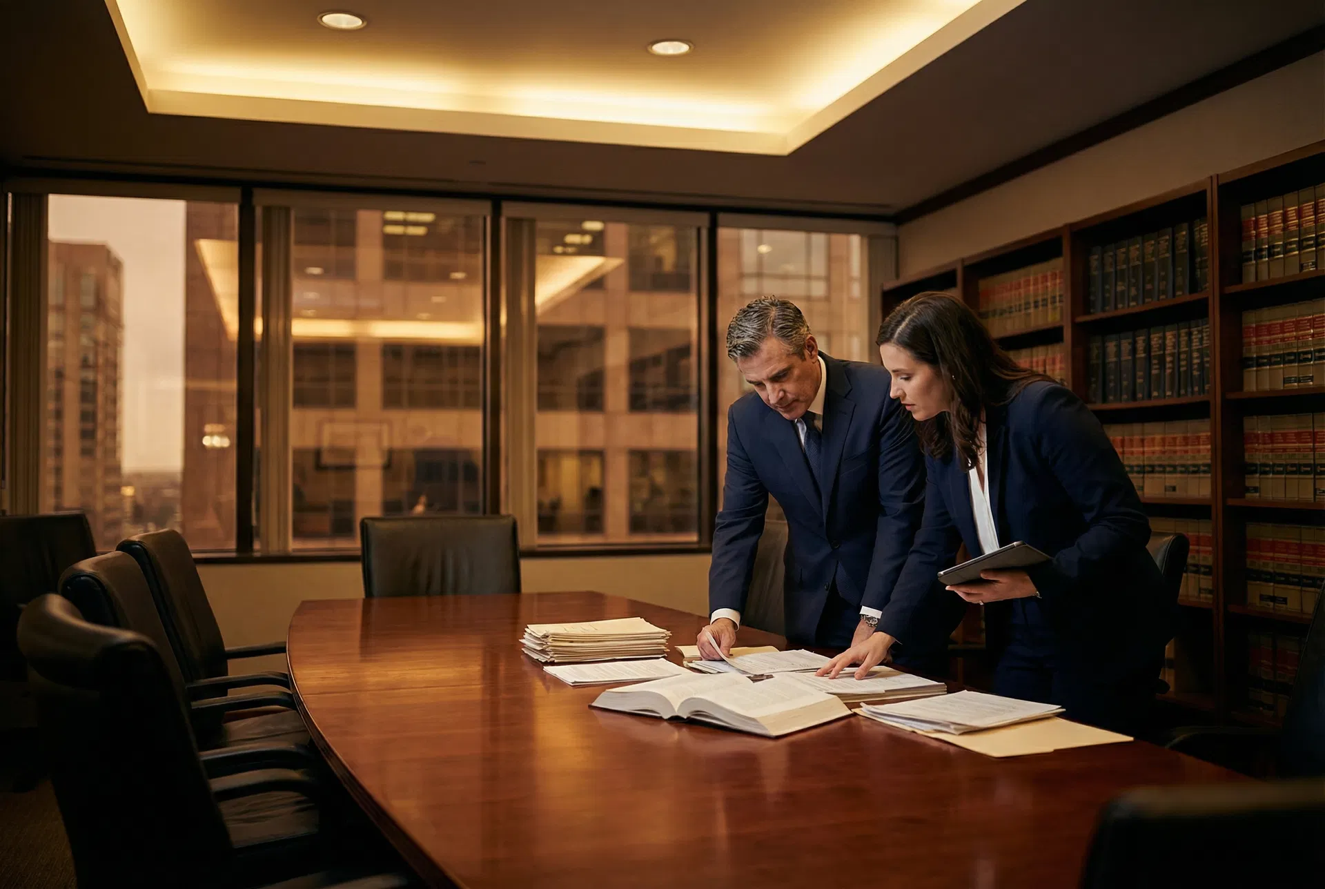 Attorneys in conference