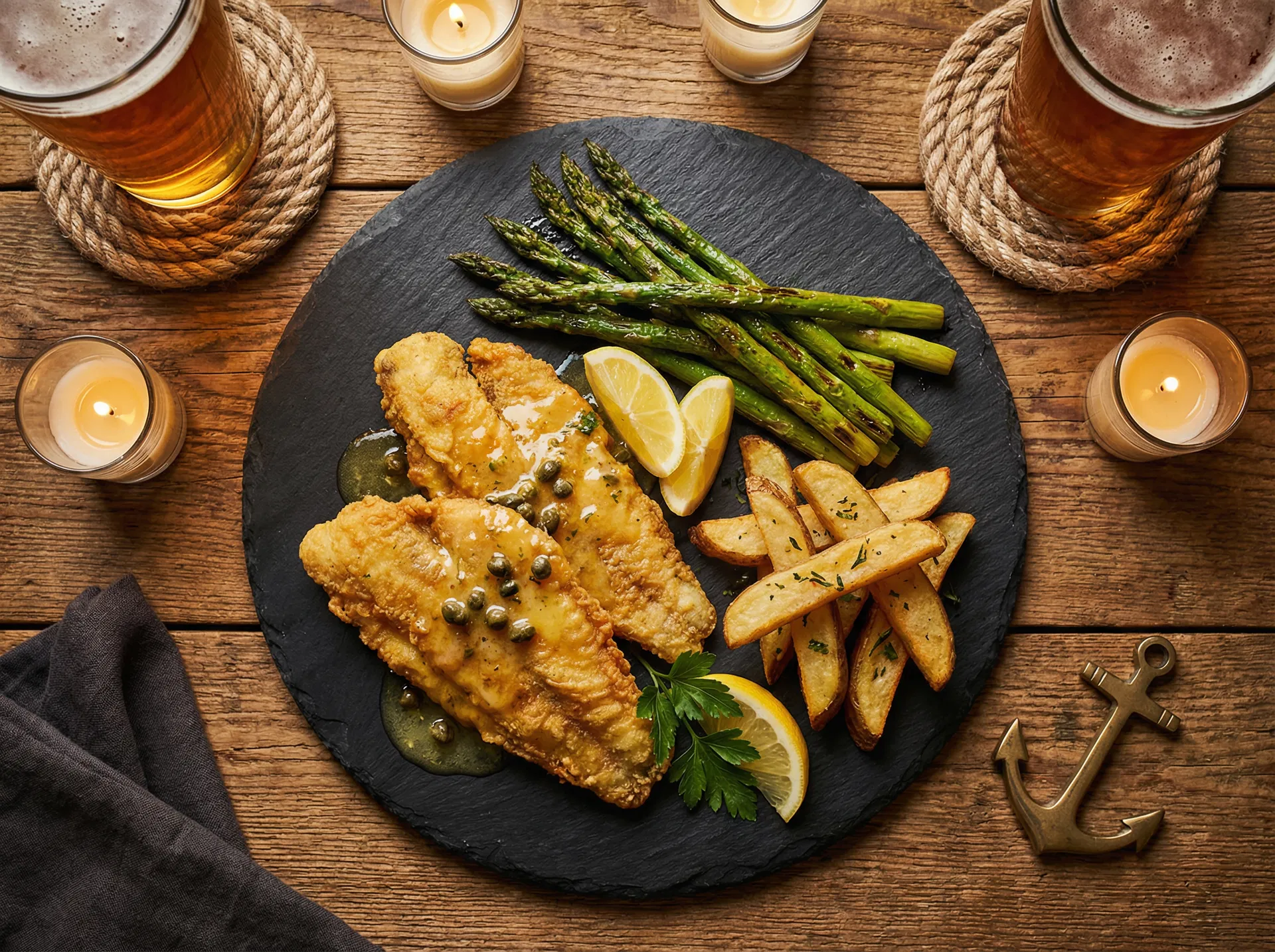 Harbor Grill signature lake perch plate