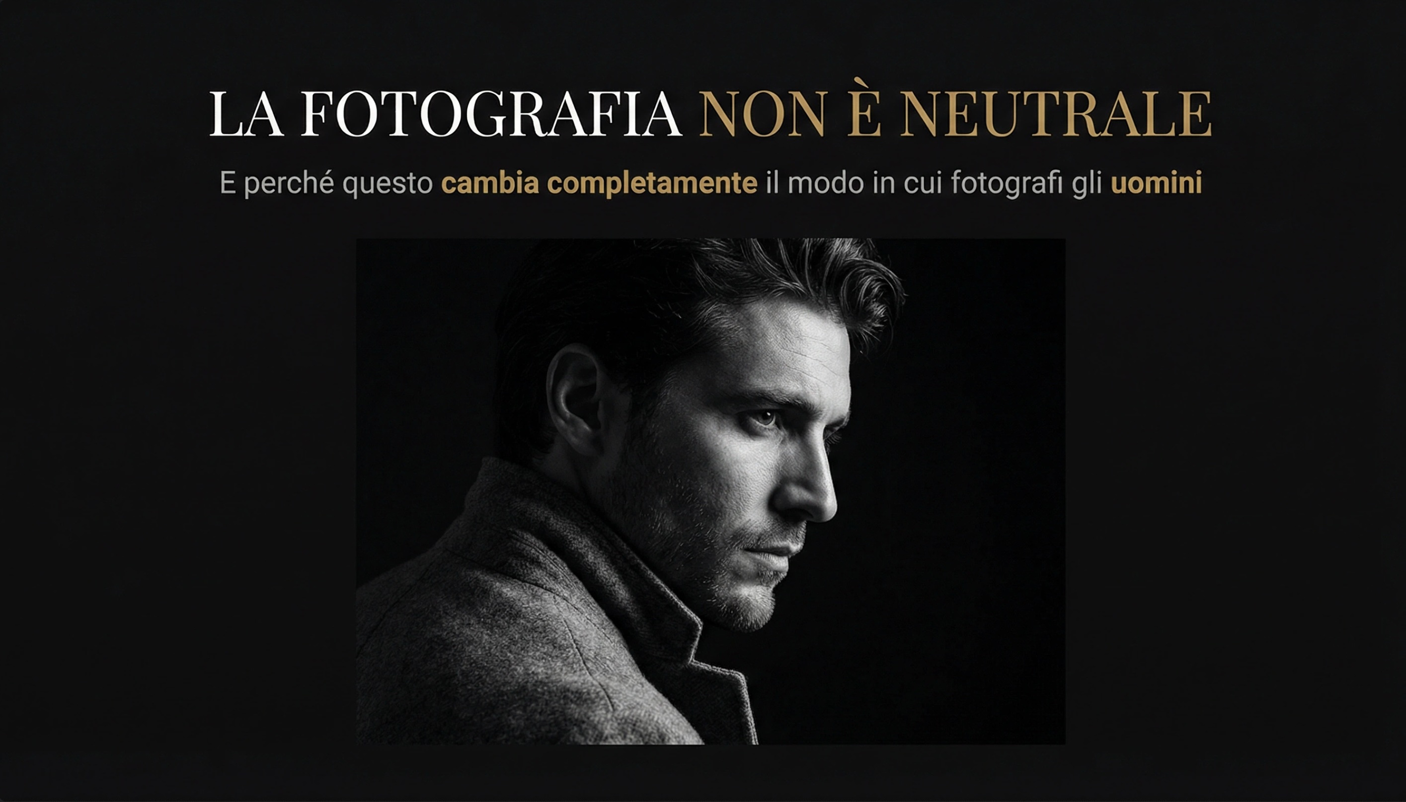 Copertina: La Fotografia Non è Neutrale