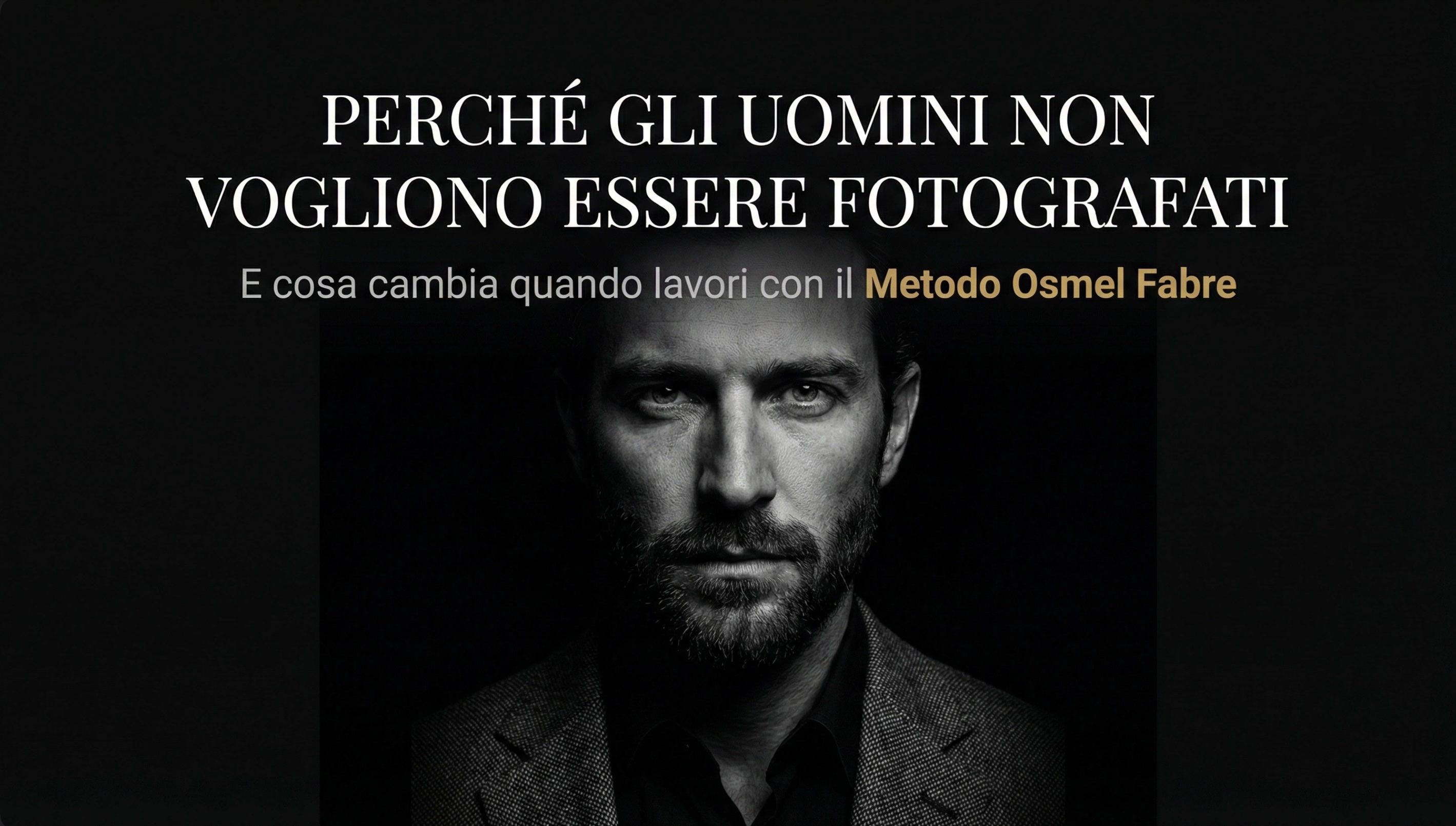 Copertina: Perchè gli uomini non amano essere fotografati