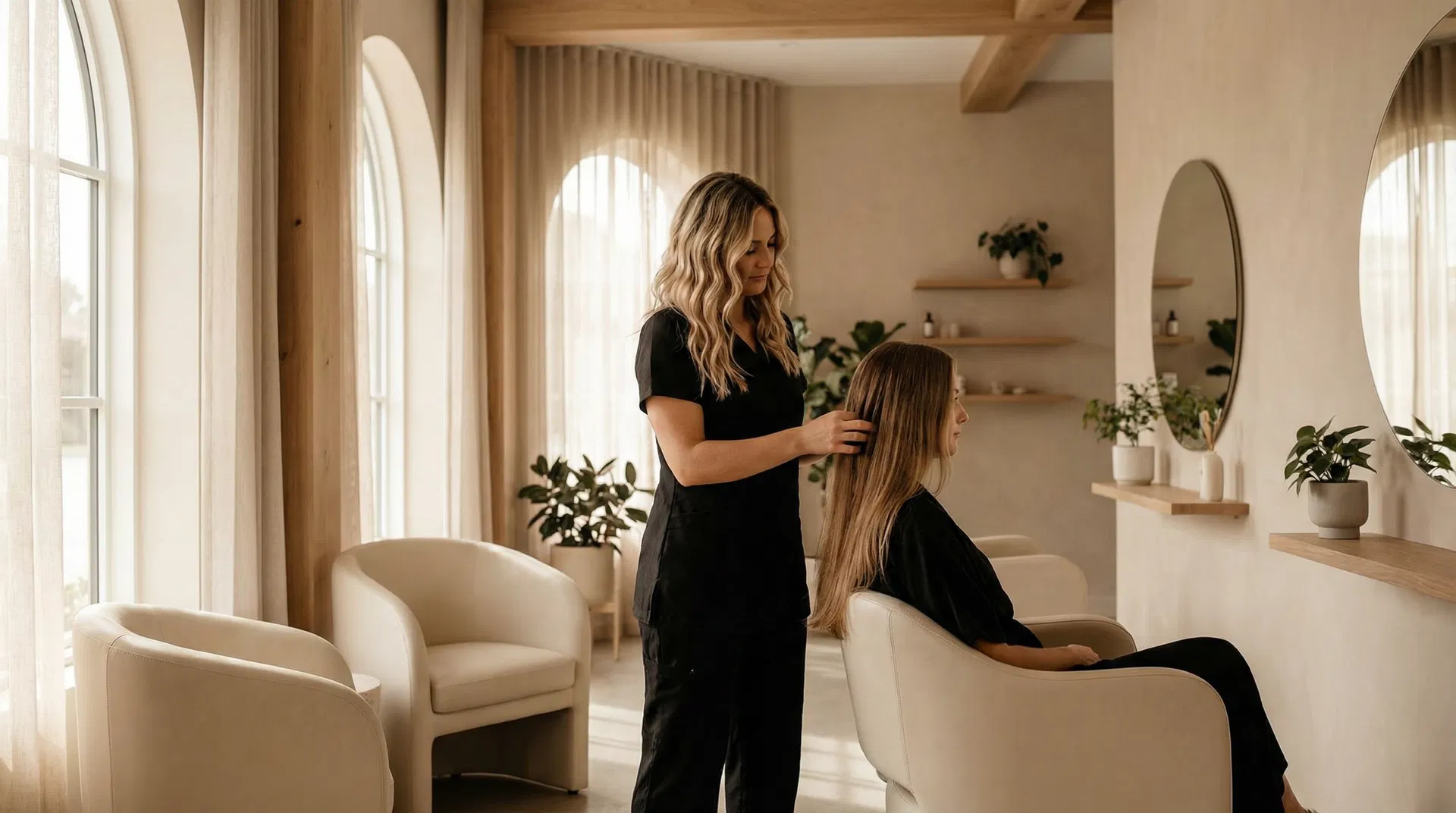 Behandeling in de salon