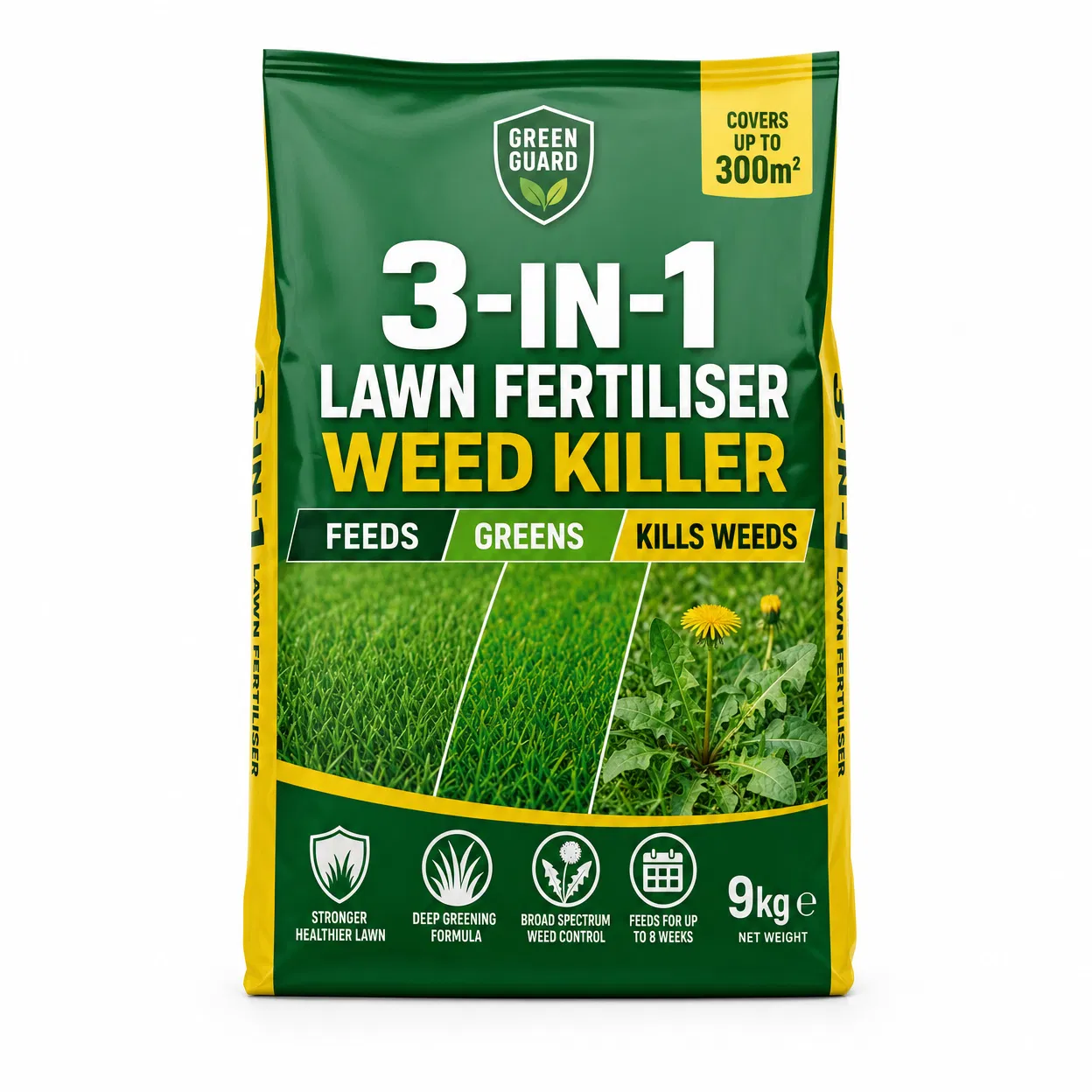 COMPO Rasendünger gegen Unkraut + Moos 9kg für 300 m²