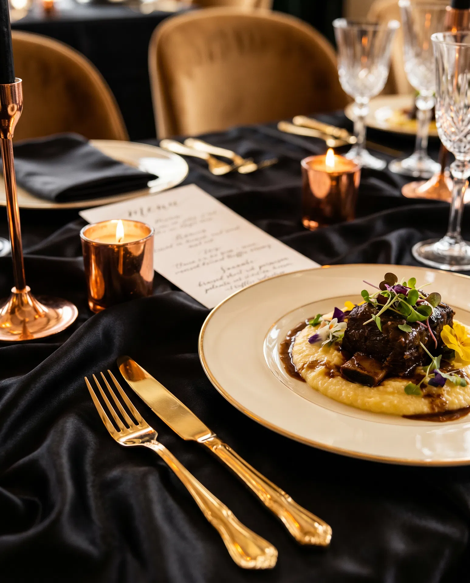 Signature plated dining experience