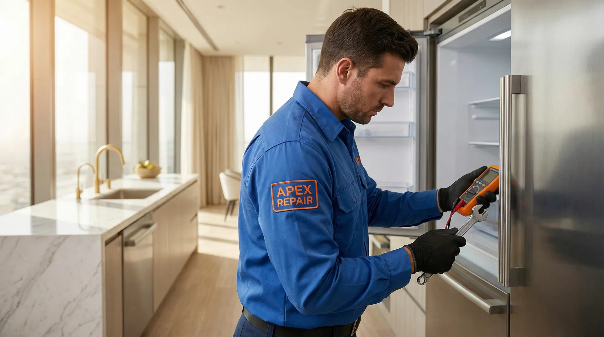 Professional appliance repair technician