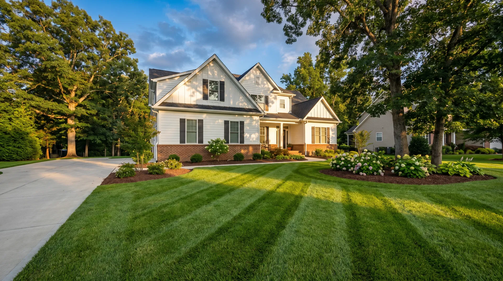 Beautifully maintained lawn in Johnstown Ohio