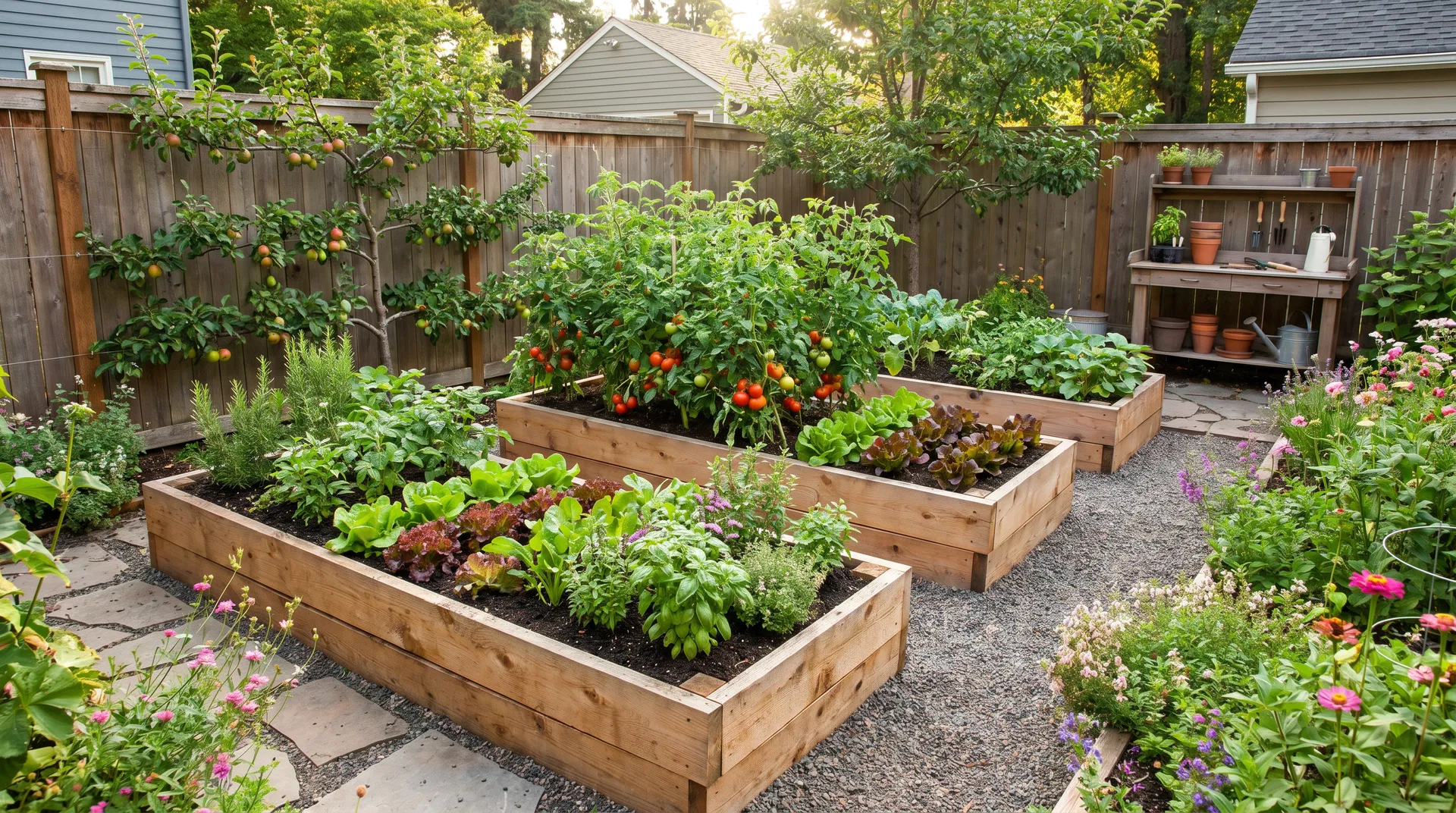 Raised Garden Installation - After