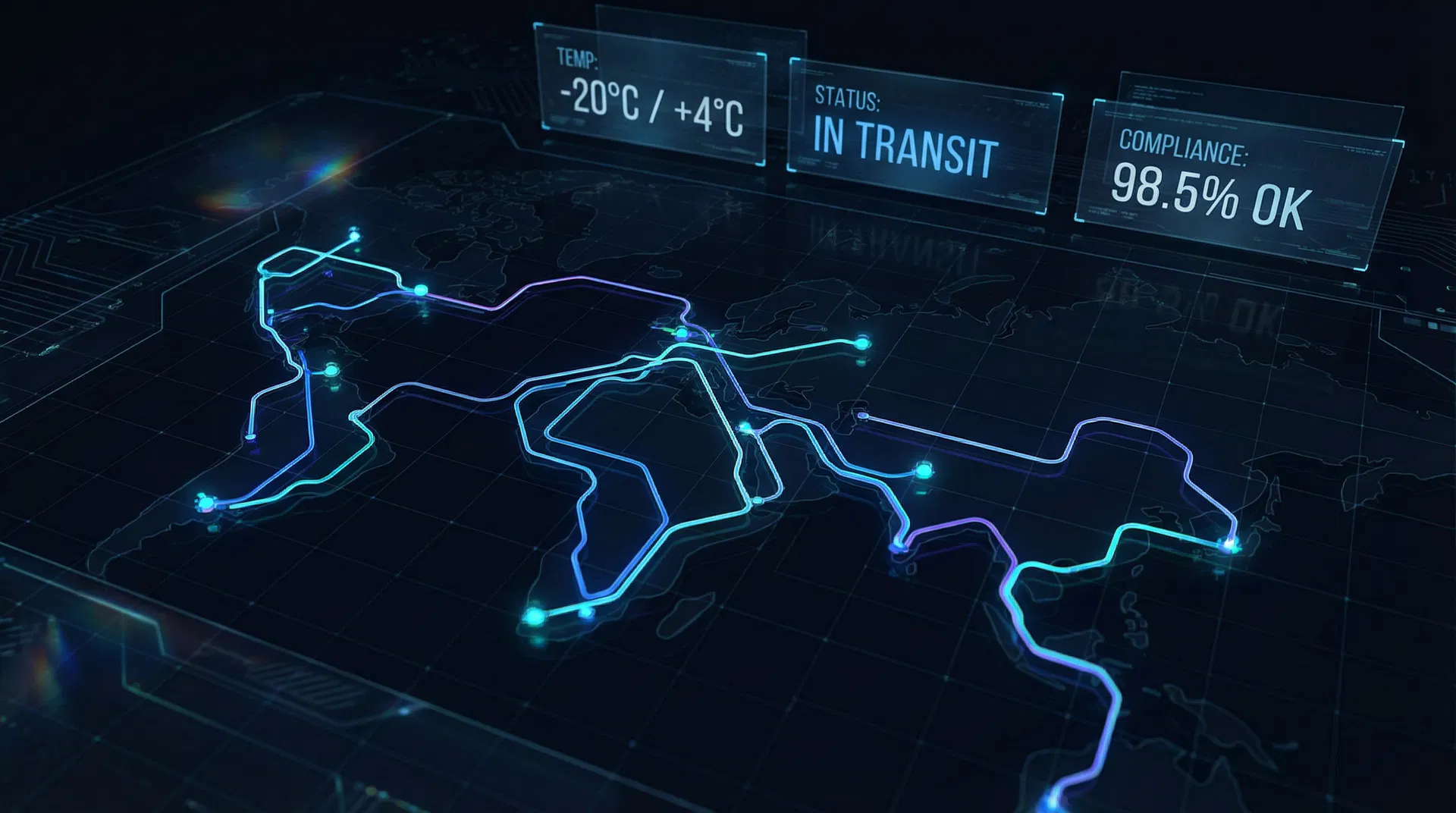 Charia real-time tracking dashboard