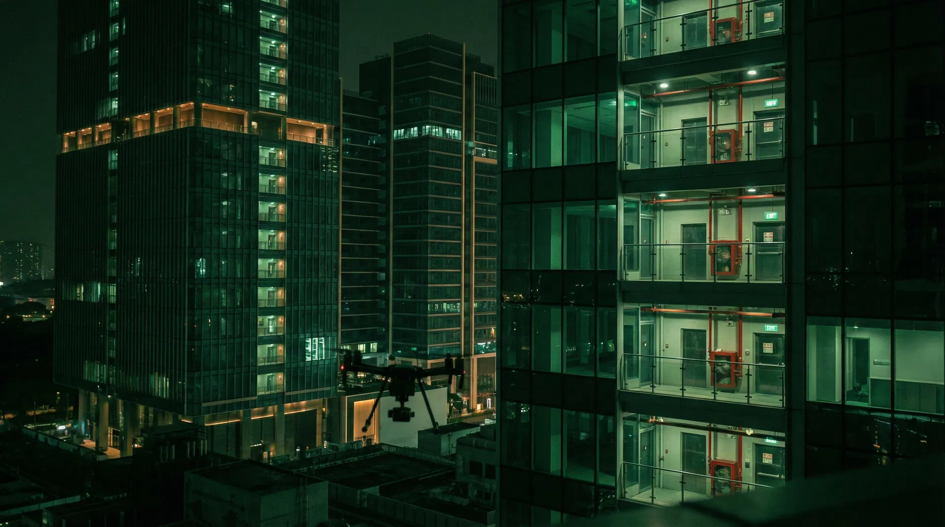 Fire compartment integrity: before and after firestopping comparison