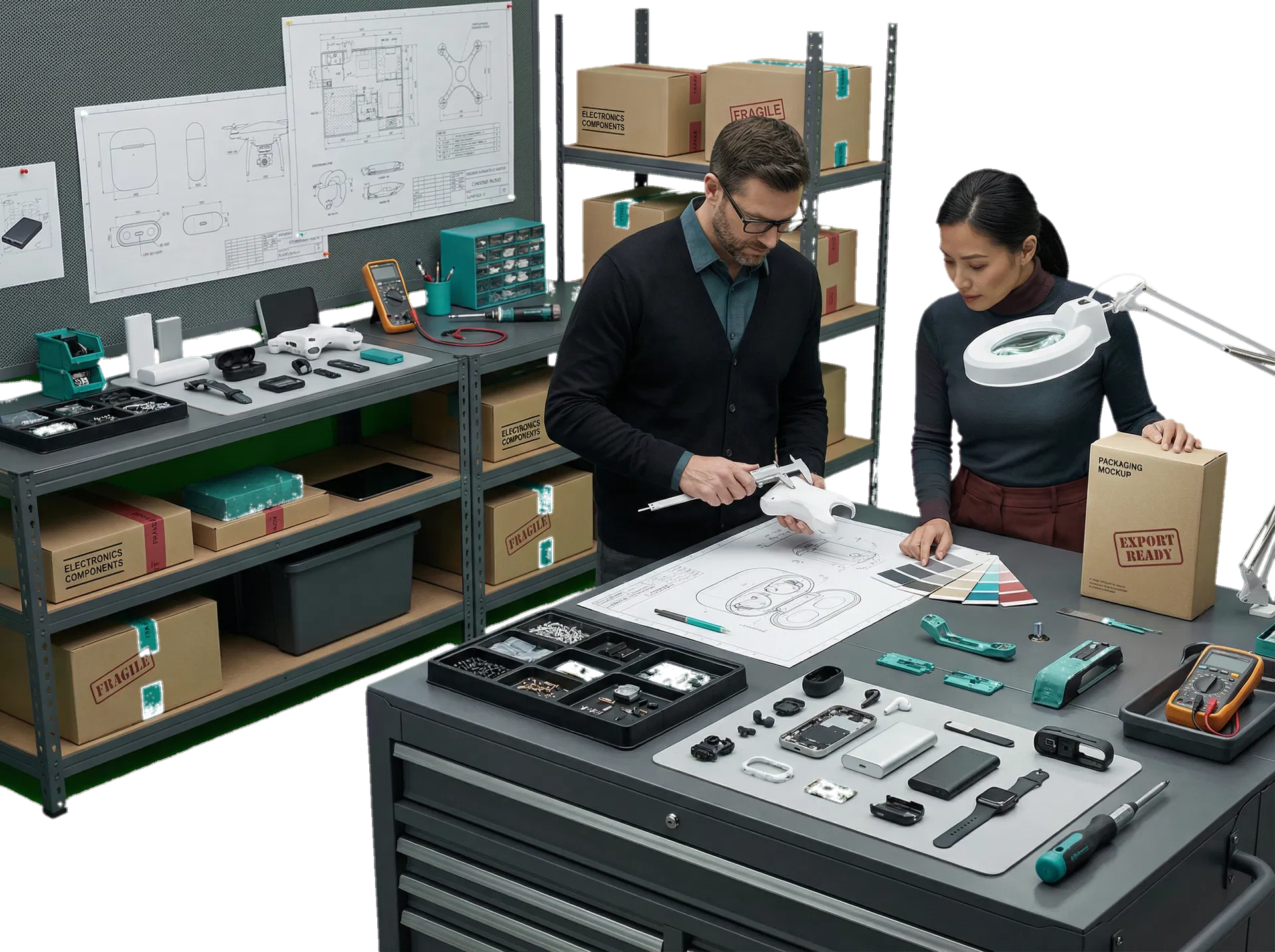 OEM gadget development and customization workspace