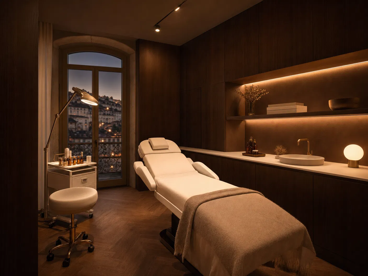 Sala premium de formação em estética regenerativa