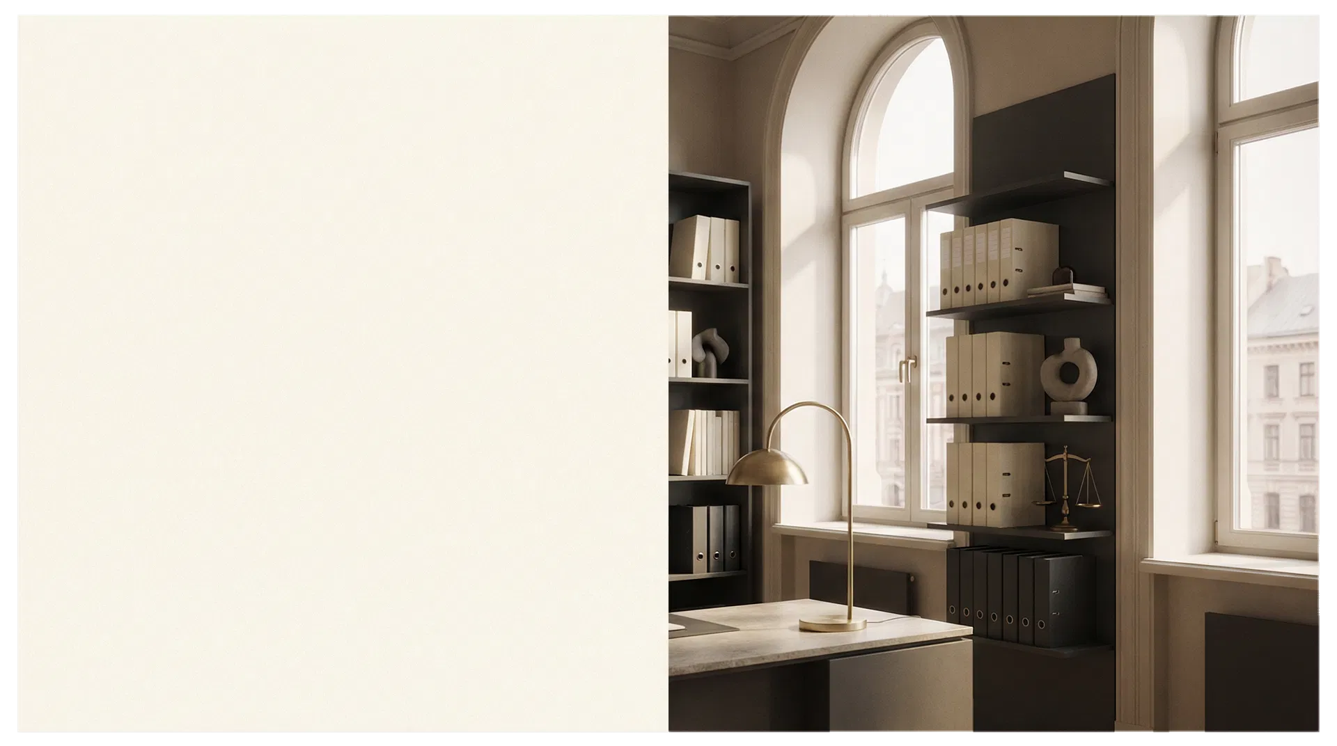 Refined law office interior