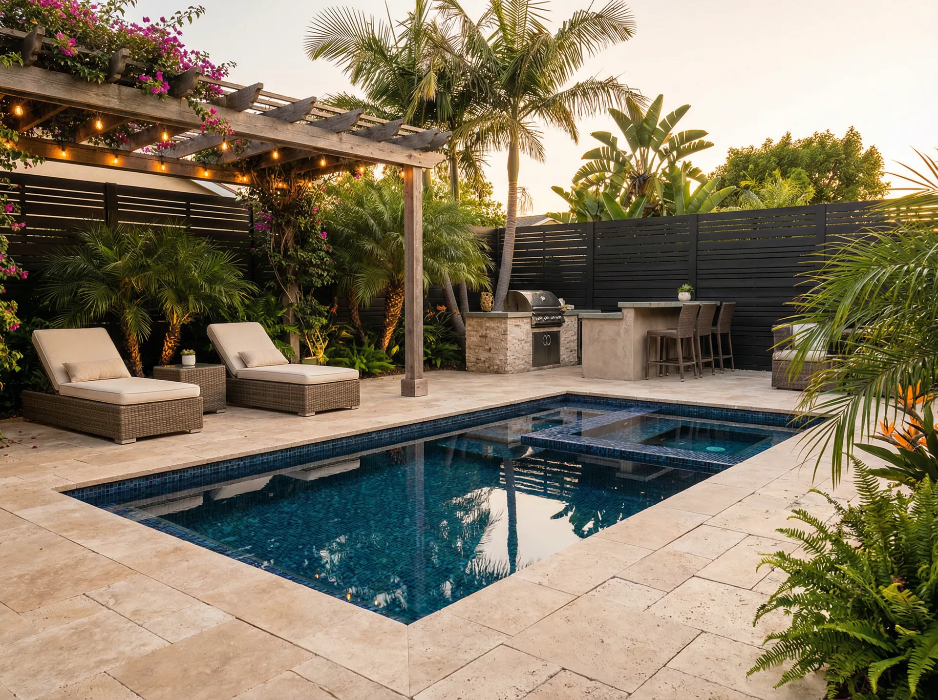 Tropical Pool Retreat