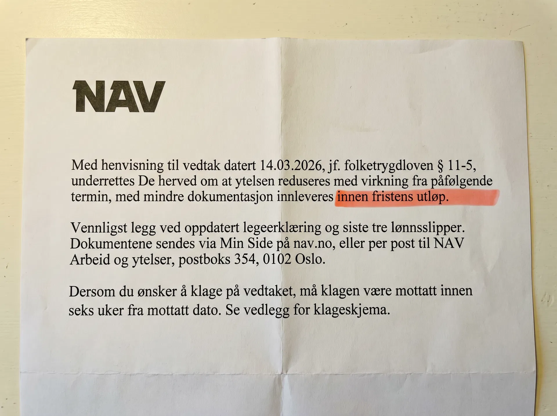 Et komplisert offentlig brev
