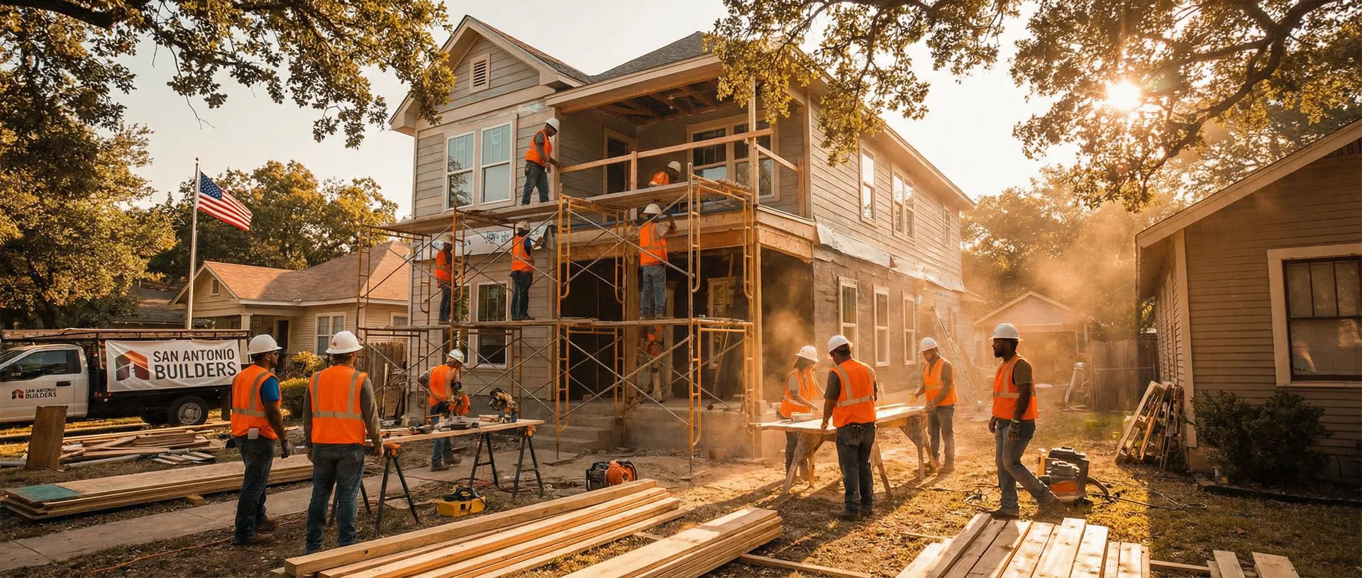 Commercial construction and renovation project by C.S.W. Power Solutions licensed general contractor San Antonio TX