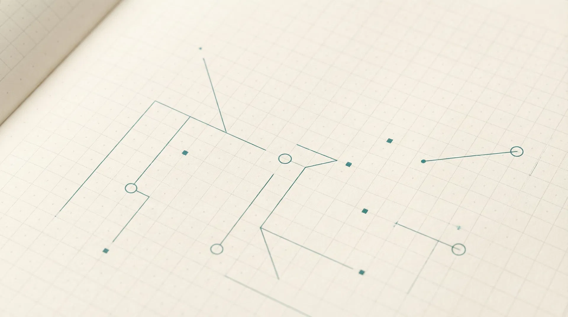 Geometric dot-grid pattern representing Synaptios trust architecture and reproducibility