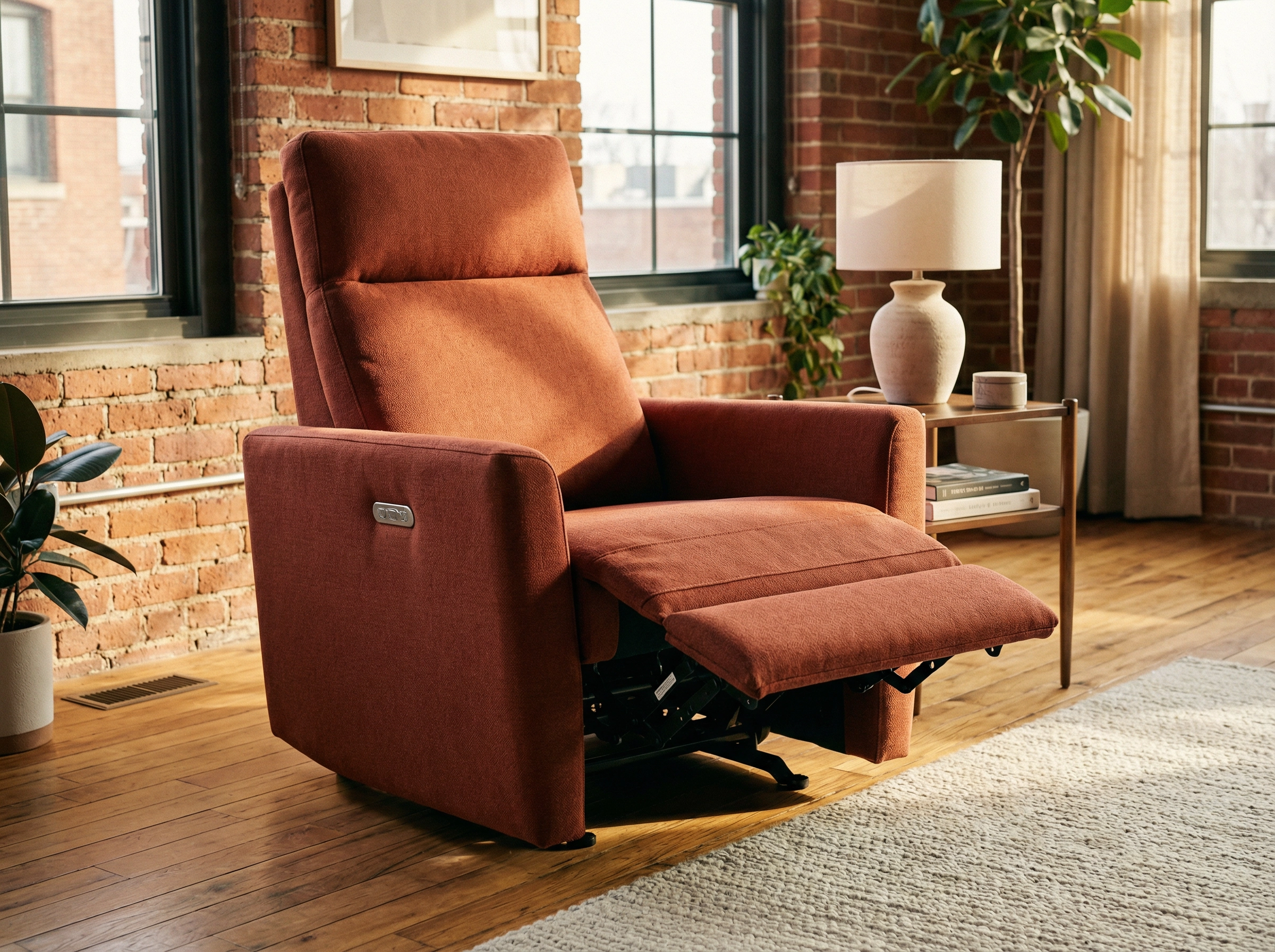 Firenze Power Recliner - Terracotta