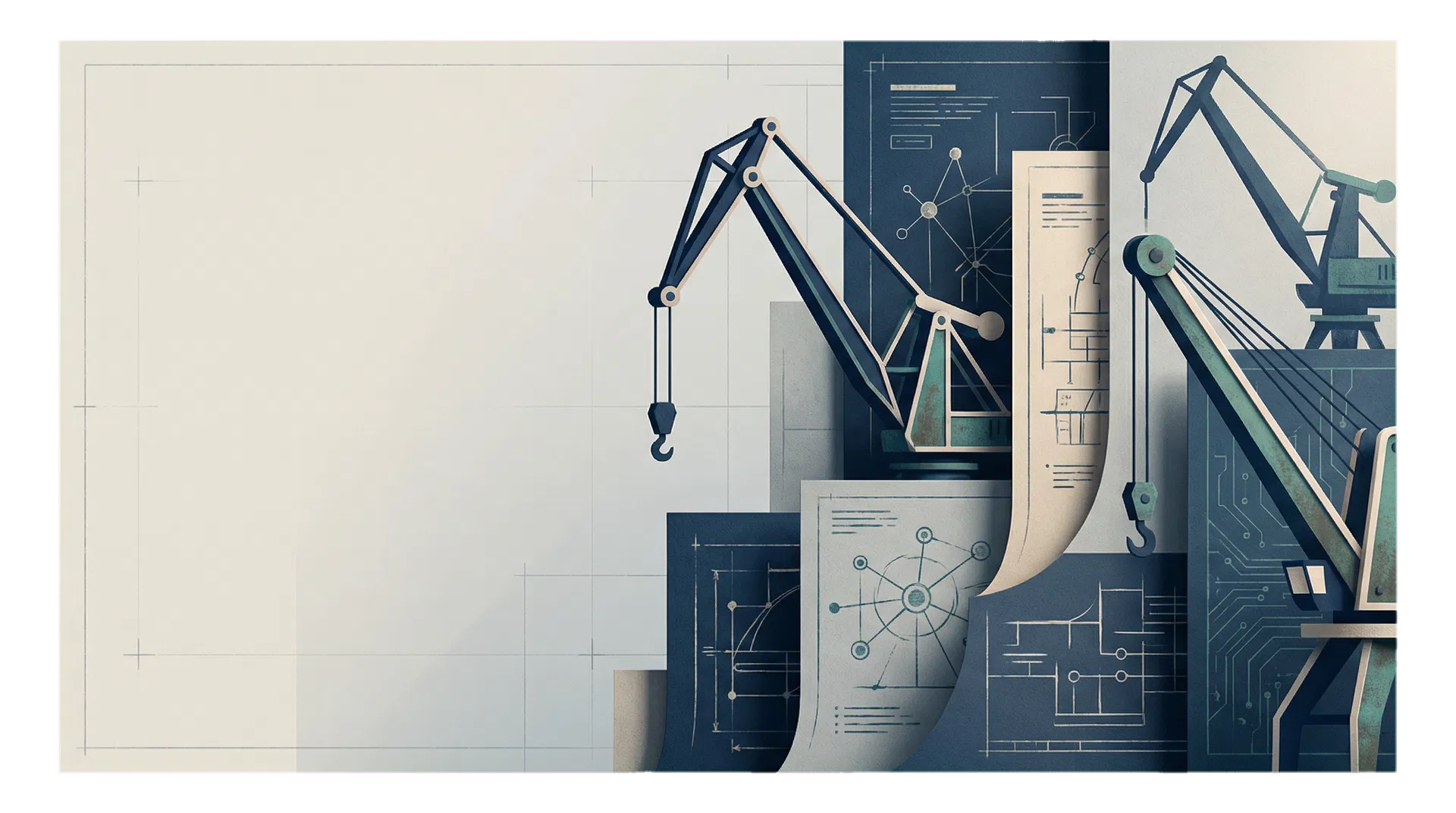 Abstract Blue Crane hero artwork