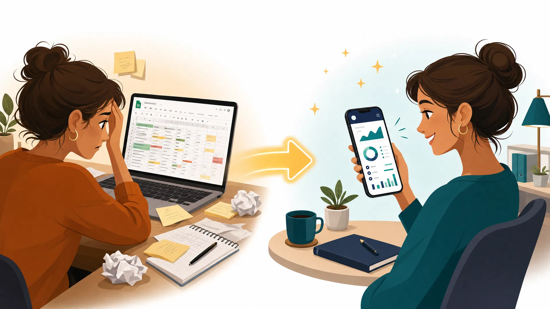 From spreadsheet to app transformation
