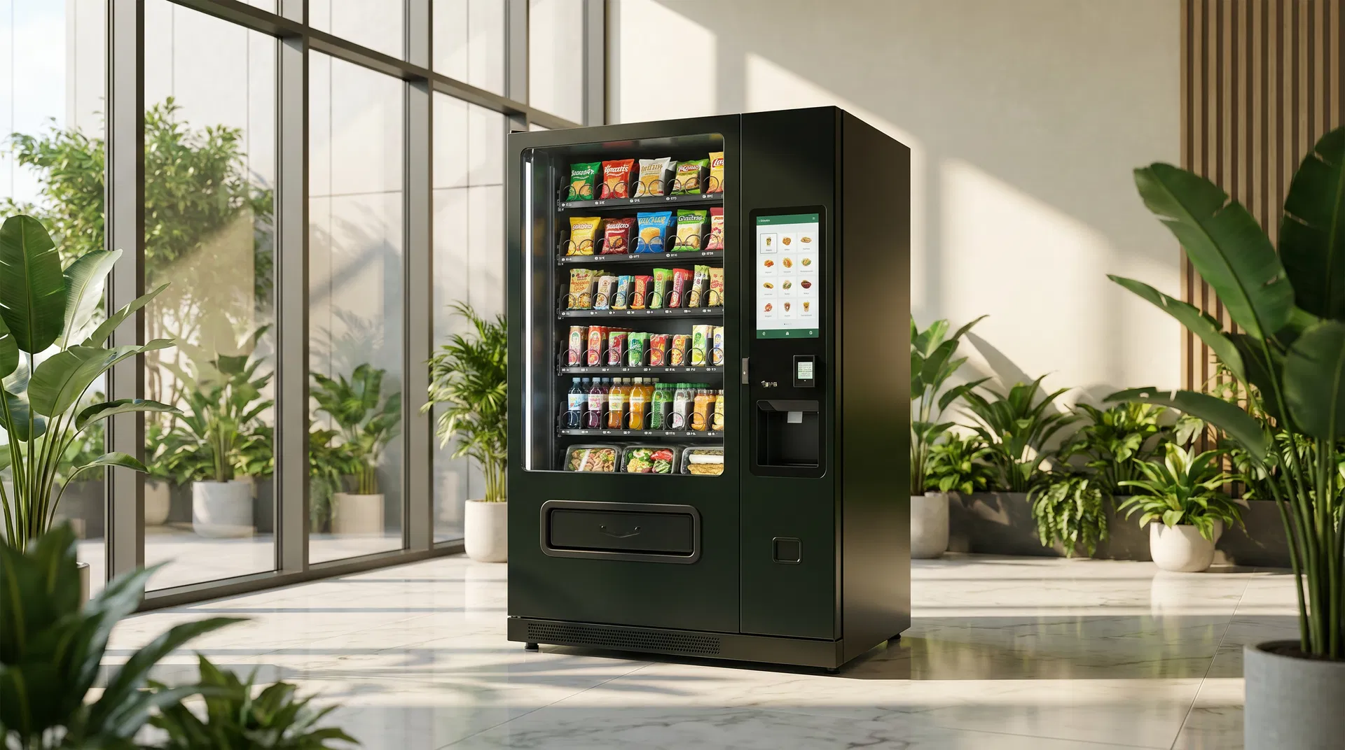 Premium vending machine in modern office
