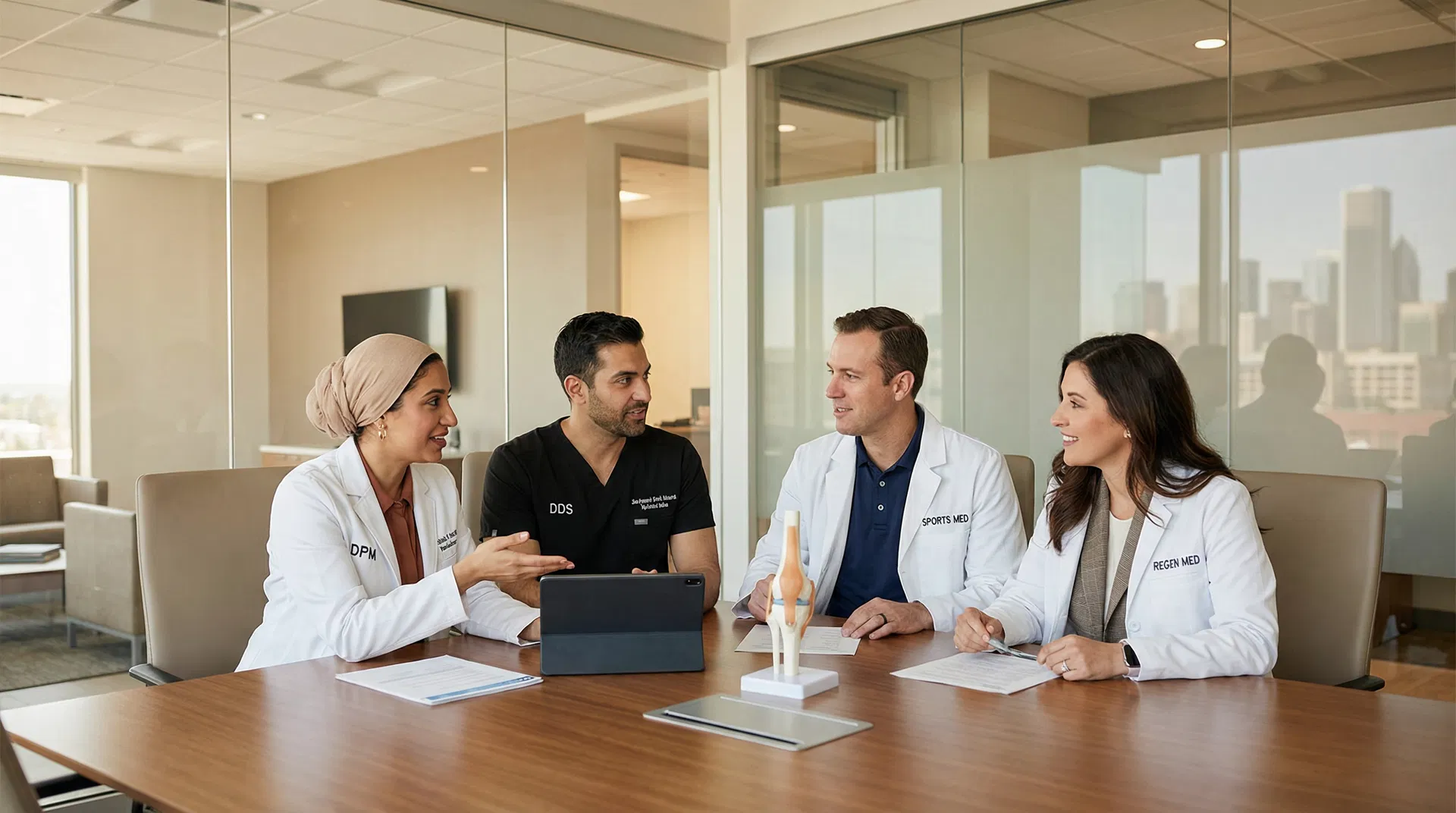 Clinical photobiomodulation verticals — red light therapy for podiatry, dentistry, orthopedics, pain management, and sports medicine