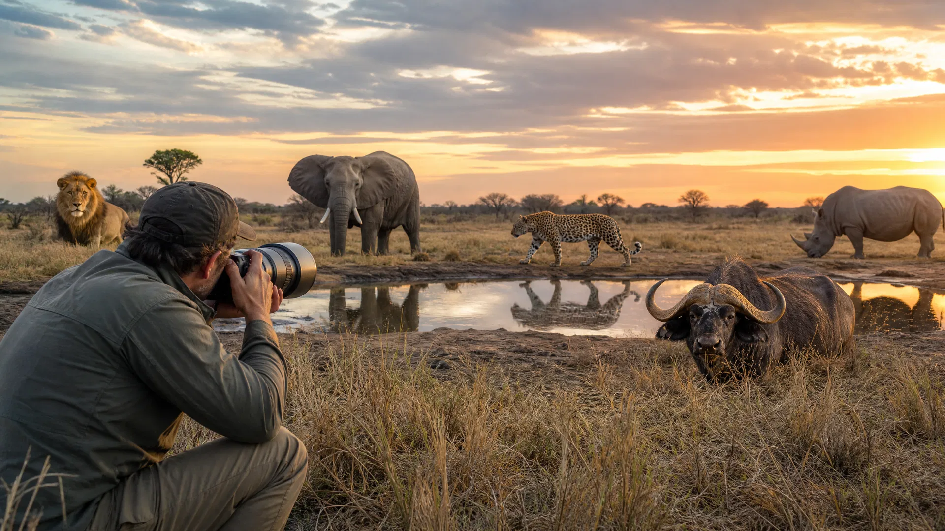 Photographing the Big Five: Species-Specific Techniques