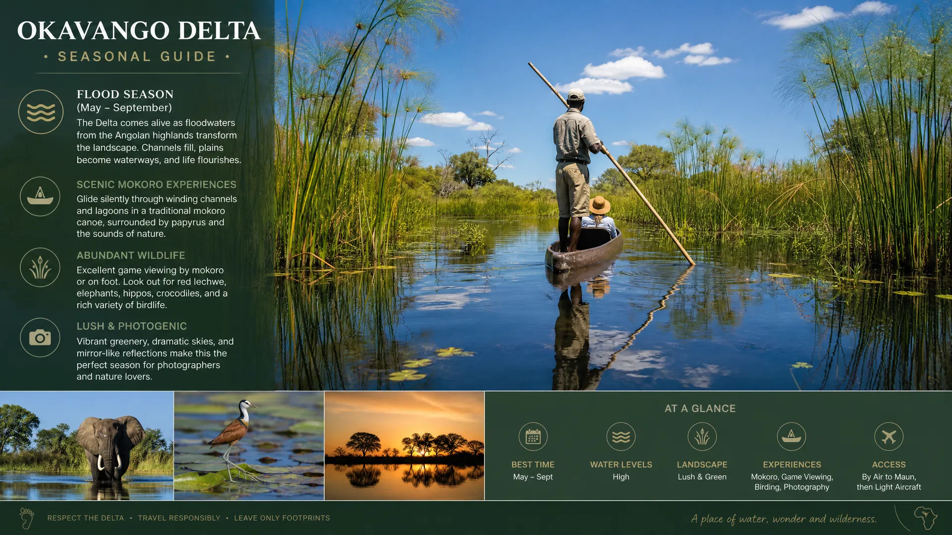 Best time to visit Botswana (Okavango Delta & Chobe)