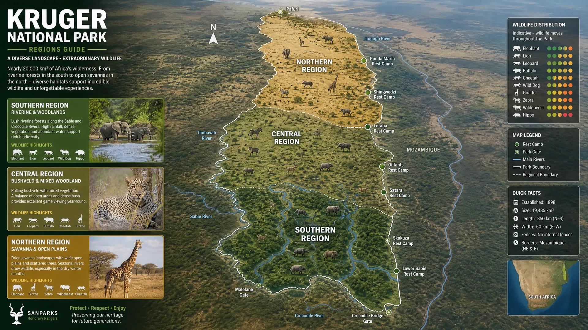 Kruger National Park regions — which is best for your safari?