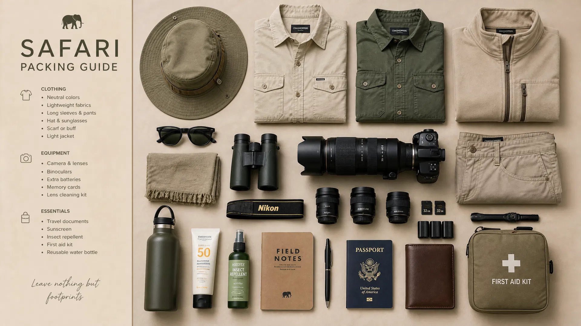 What to pack for an African safari