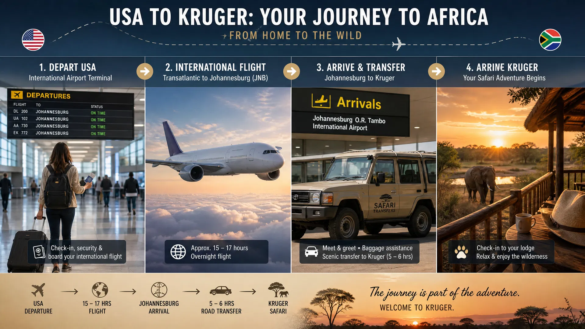 USA to Kruger: Complete travel & logistics guide