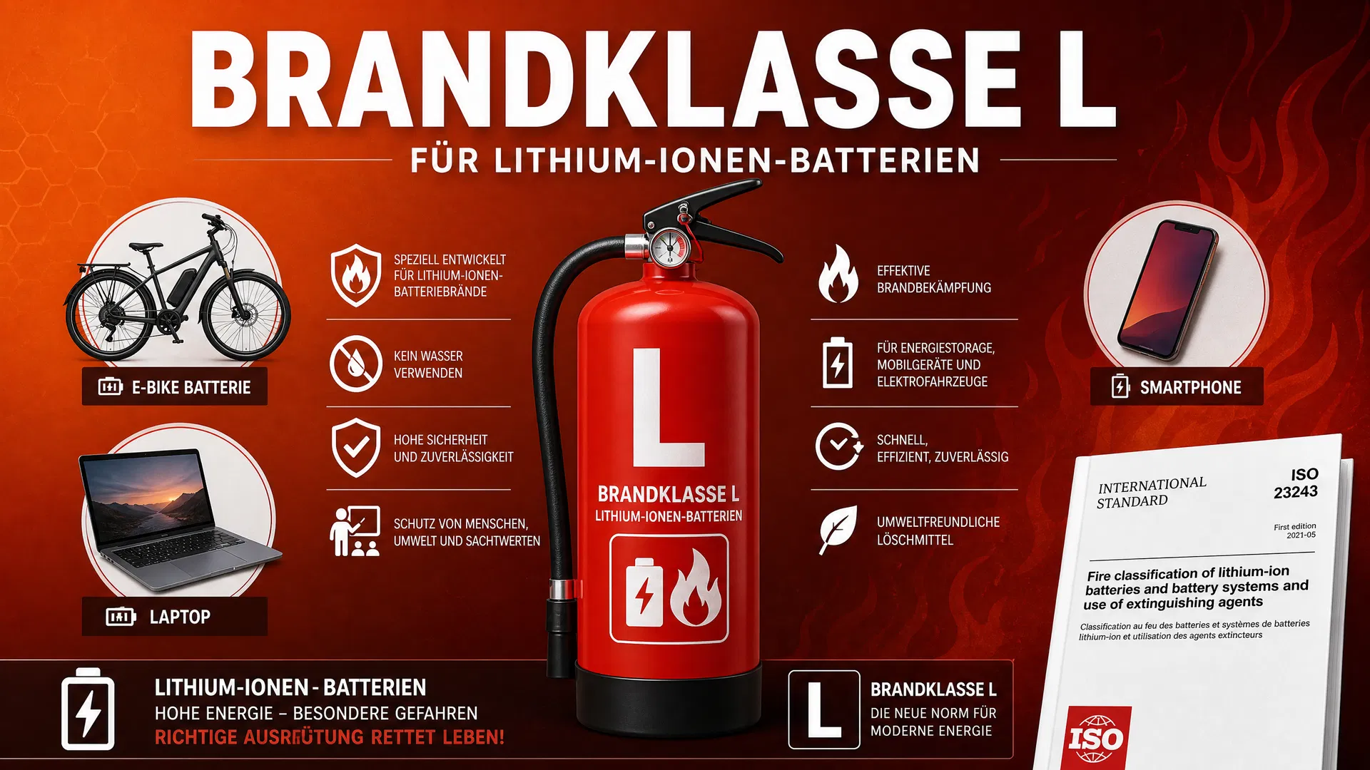 Neue Brandklasse L: Was die ISO 3941:2026 für die Schweiz bedeutet