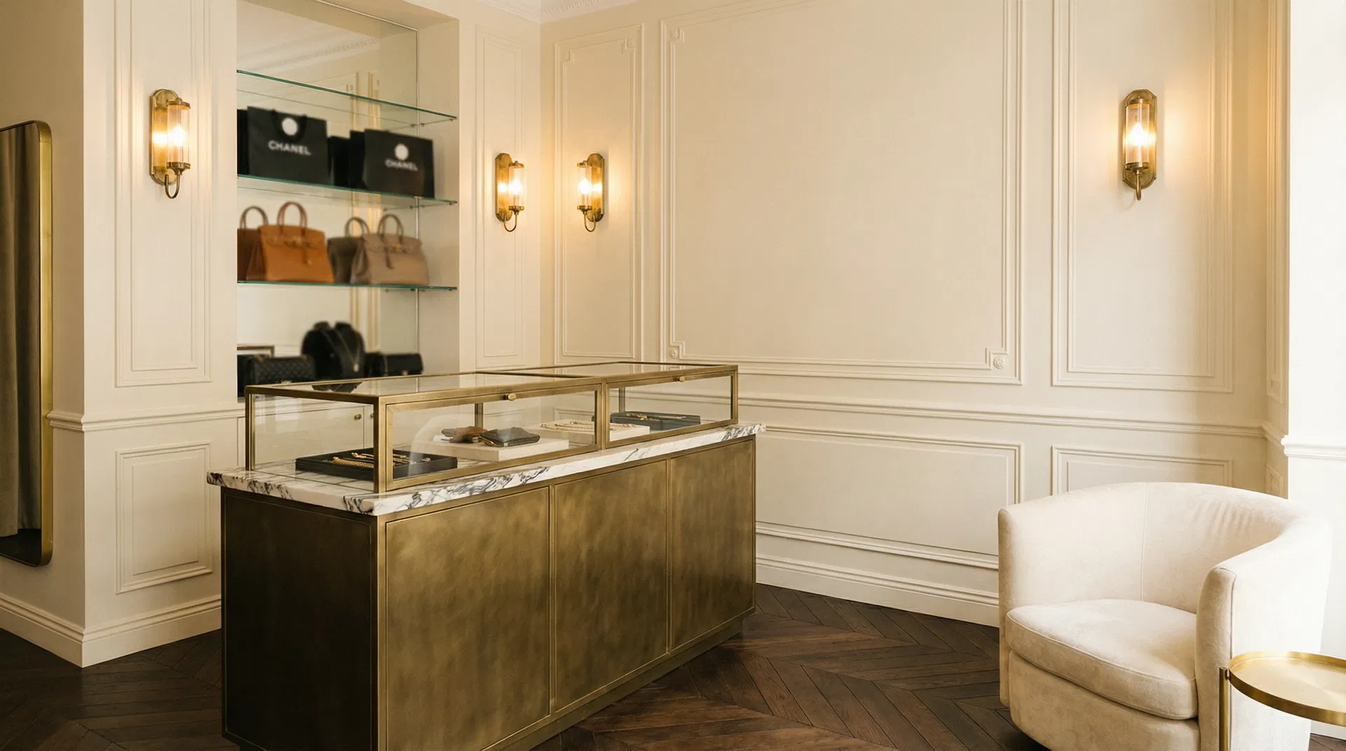Luxury boutique interior