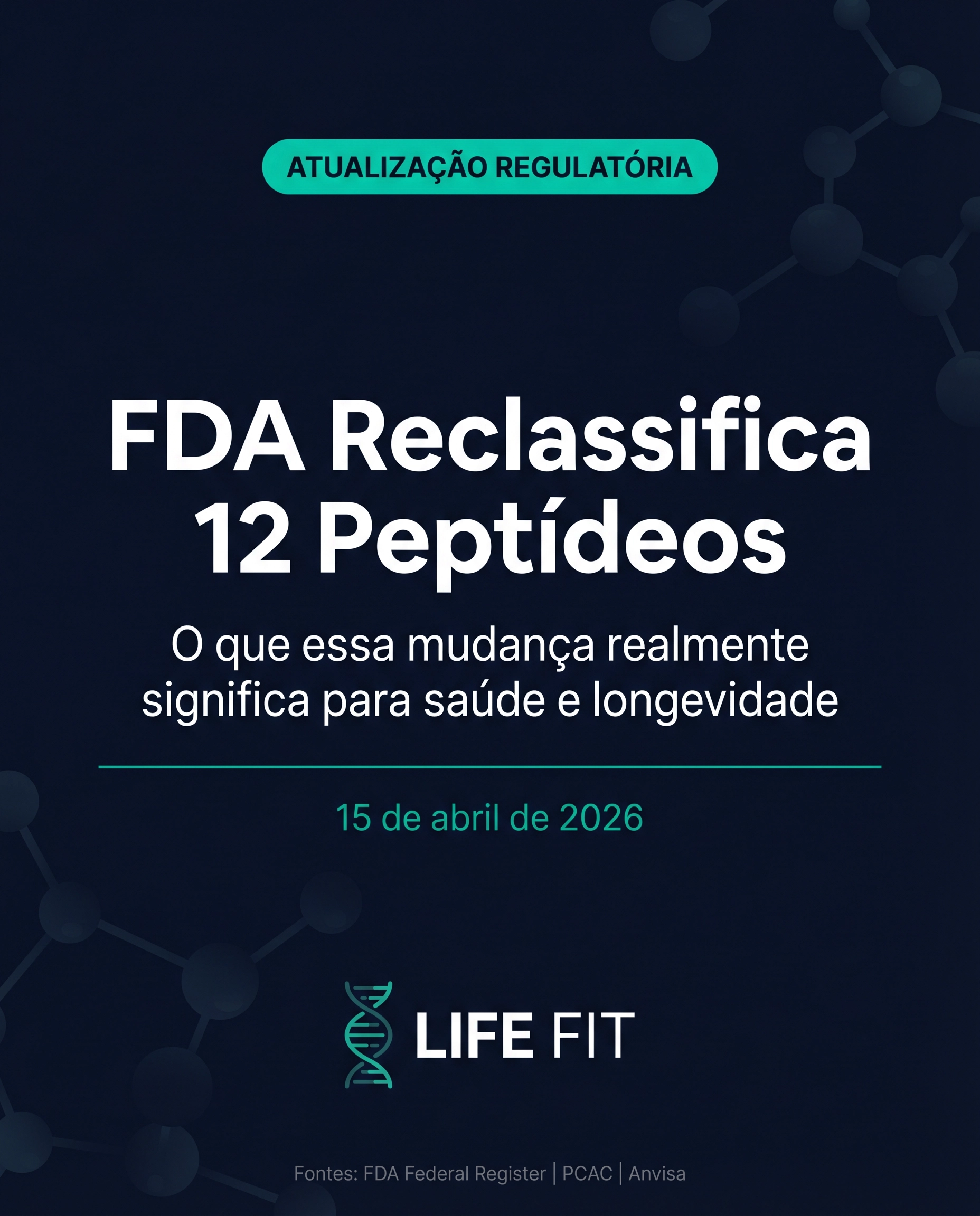 FDA Reclassifica 12 Pept\u00eddeos