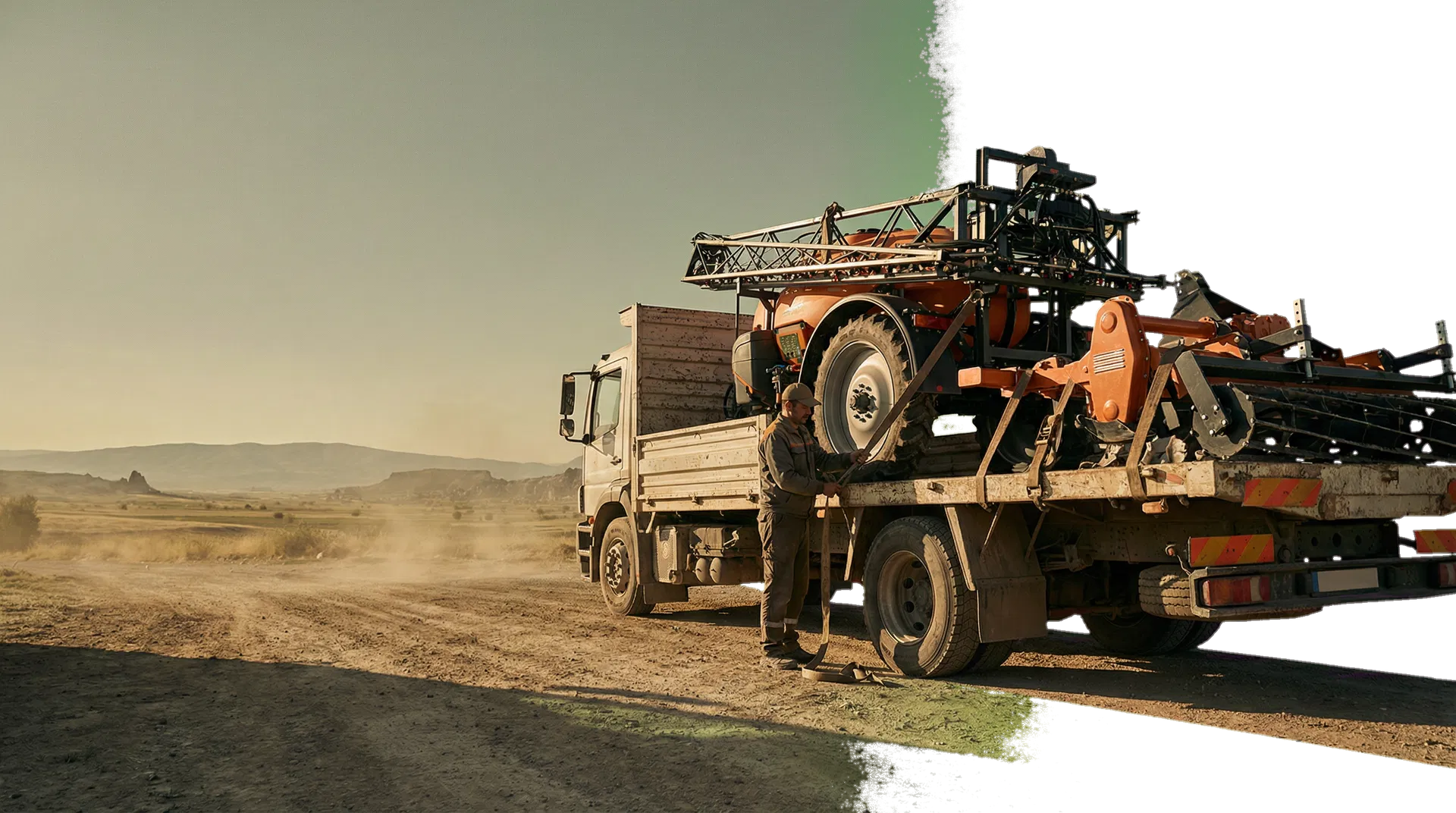 Yörük Tarım için taşınan tarım ekipmanları