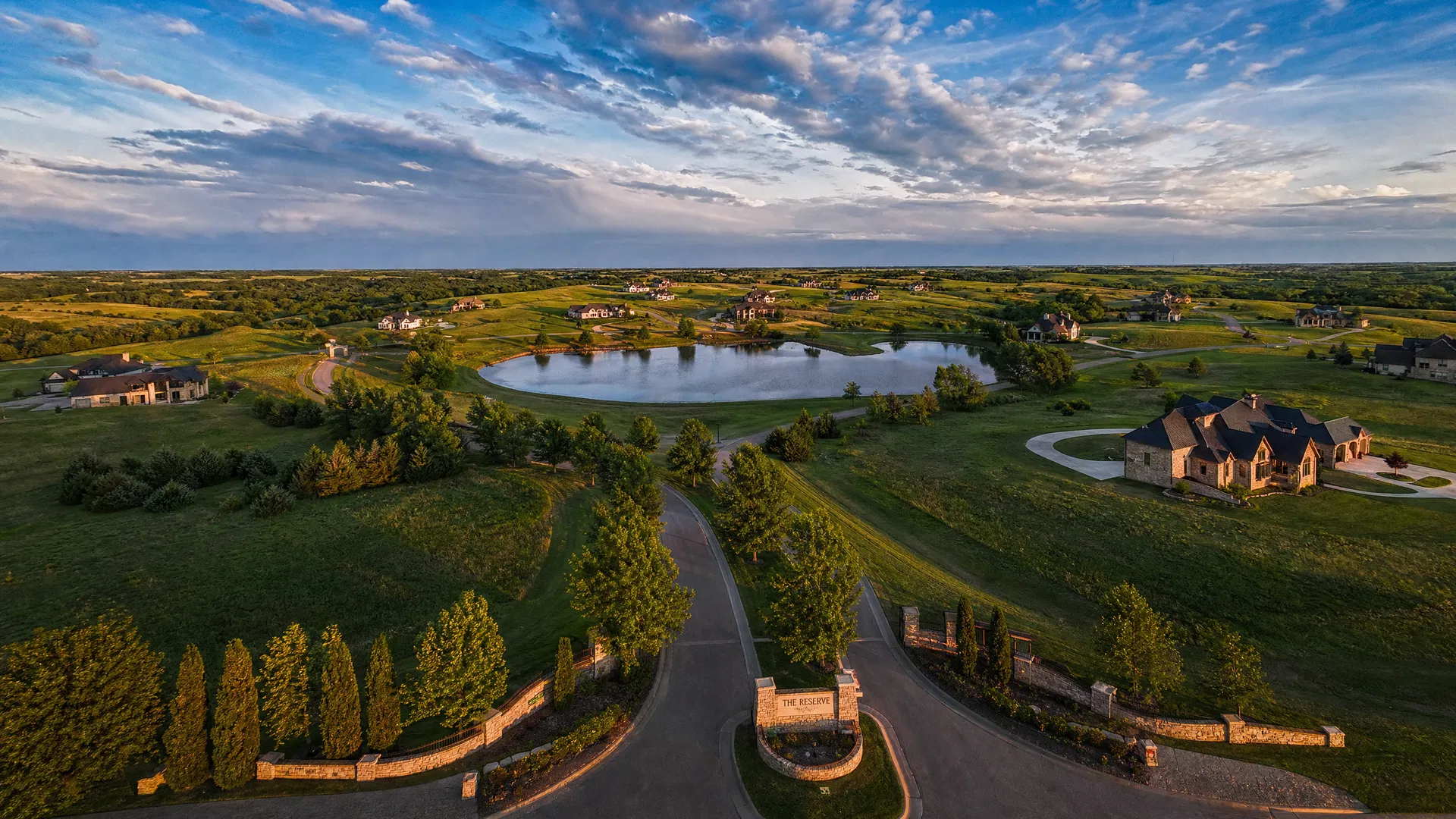 Community pond and open space